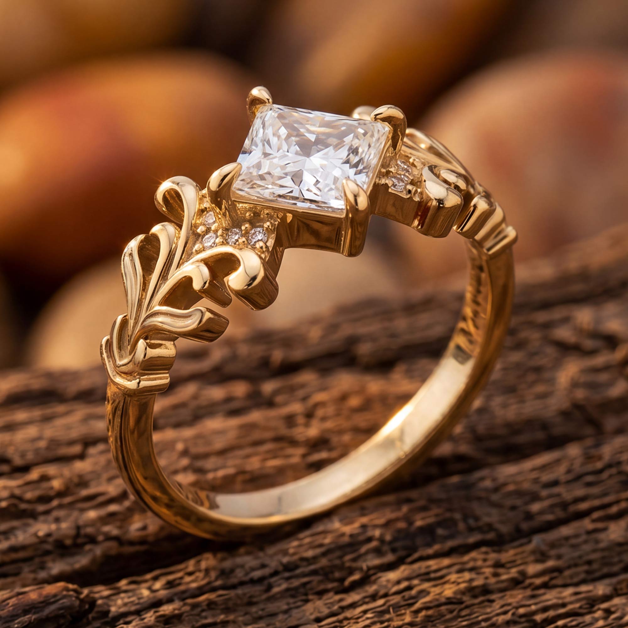 Sunspire Glow Ring - Moissanite