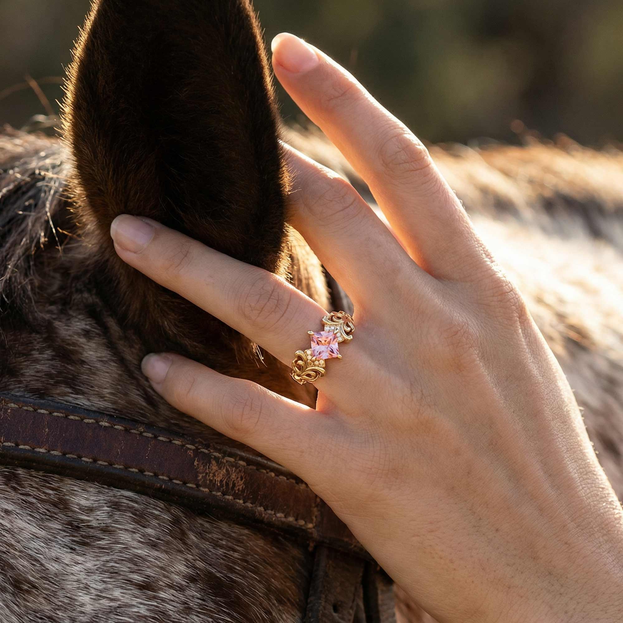 Sunspire Glow Ring - Rose Quartz