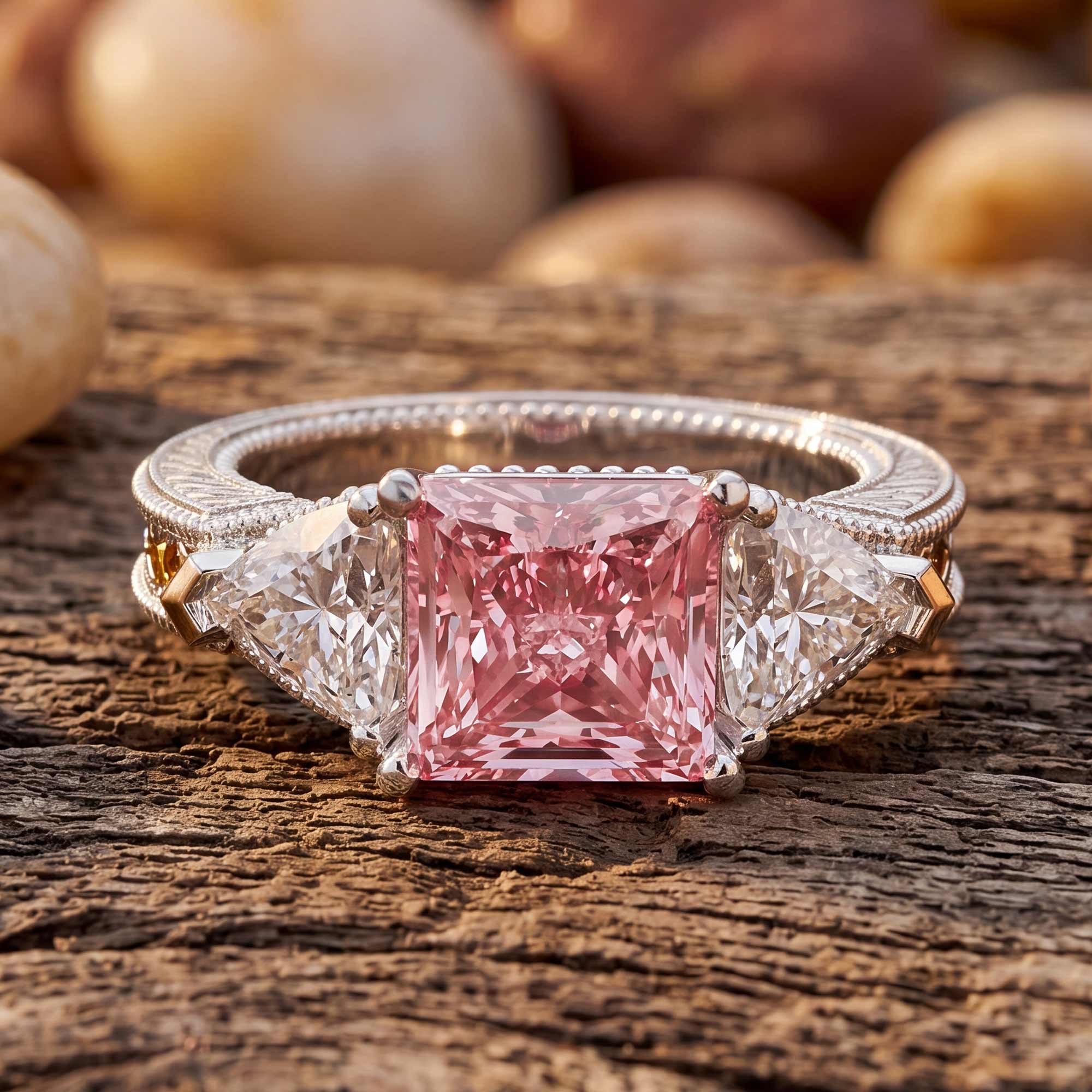 Tidal Embrace Ring - Rose Quartz