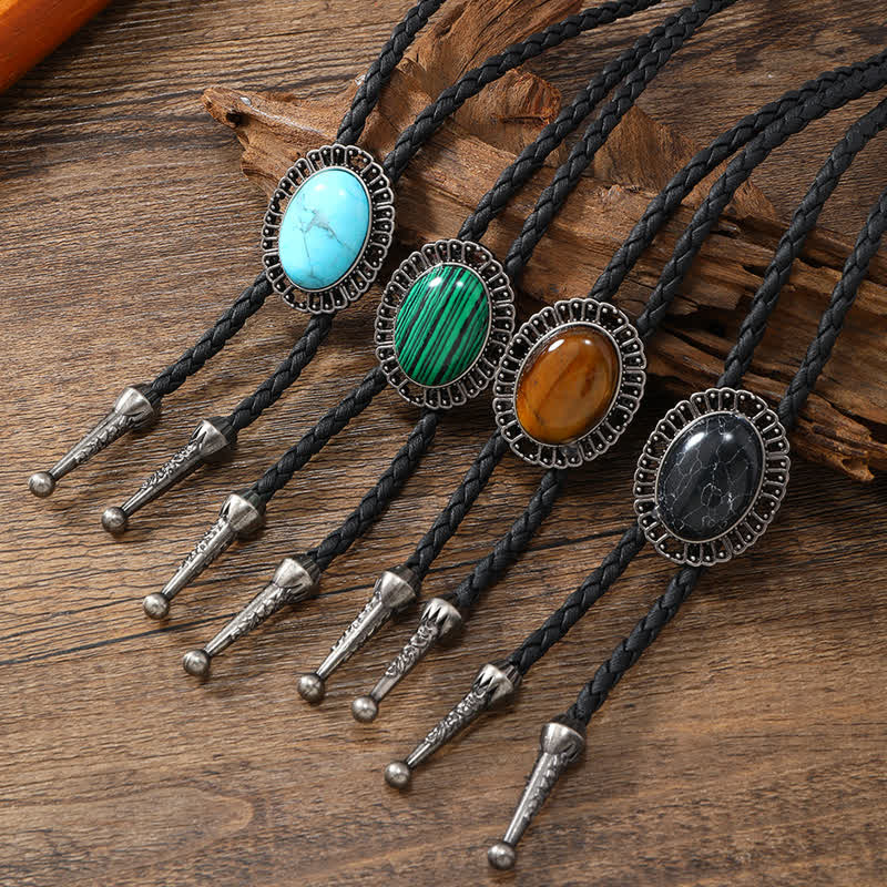 Clearance: Stunning Western Replica Stone Bolo Tie