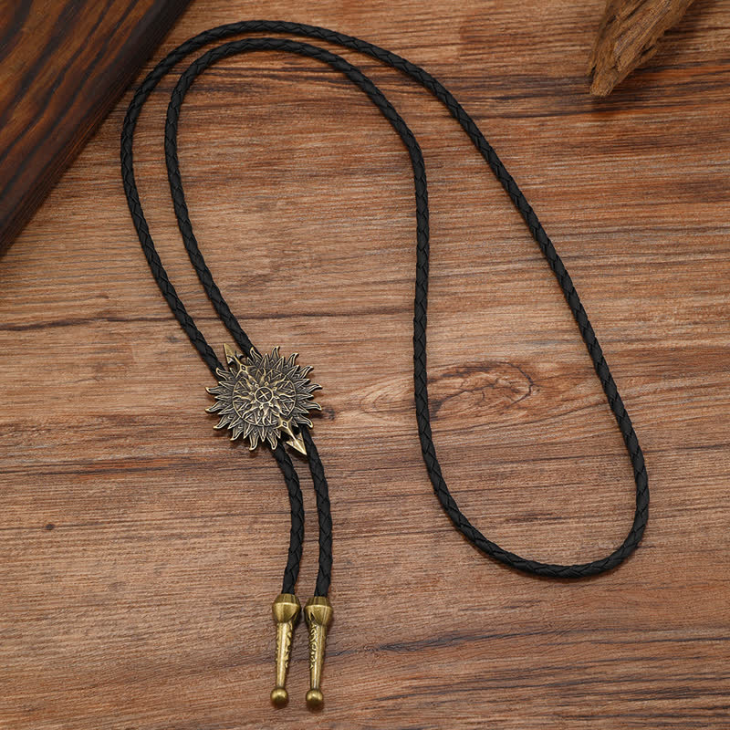 Clearance: Vintage Sunflower Arrow Design Bolo Tie