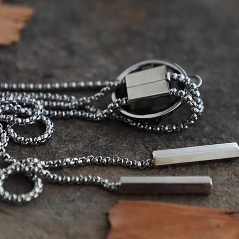 Handmade Retro Demon Eye Claws Steel Chain Bolo Tie