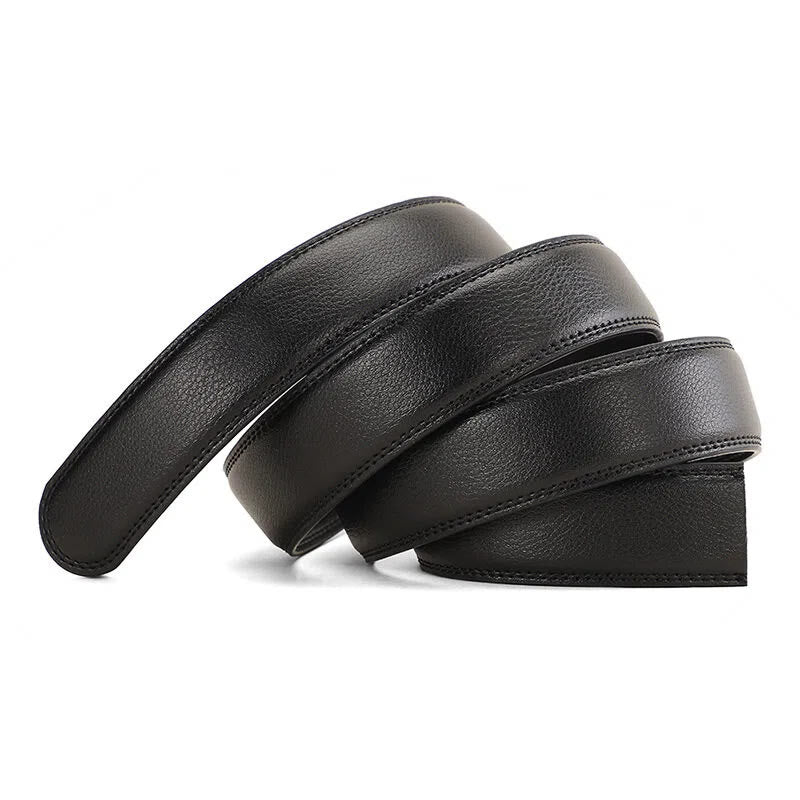 Men's Galloping Horse Emblem Automatic Buckle Leather Belt