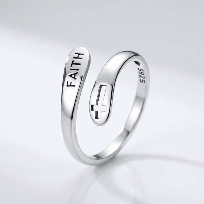 SACRED FAITH RING - (ADJUSTABLE)