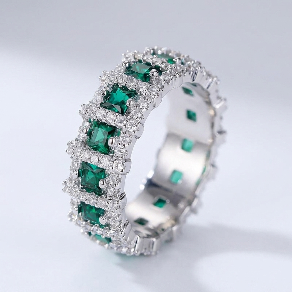 Green Eternity Ring