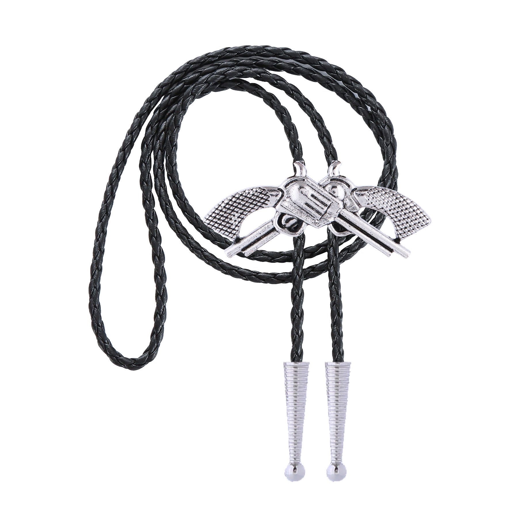 Western Retro Crossed Pistol Bolo Tie