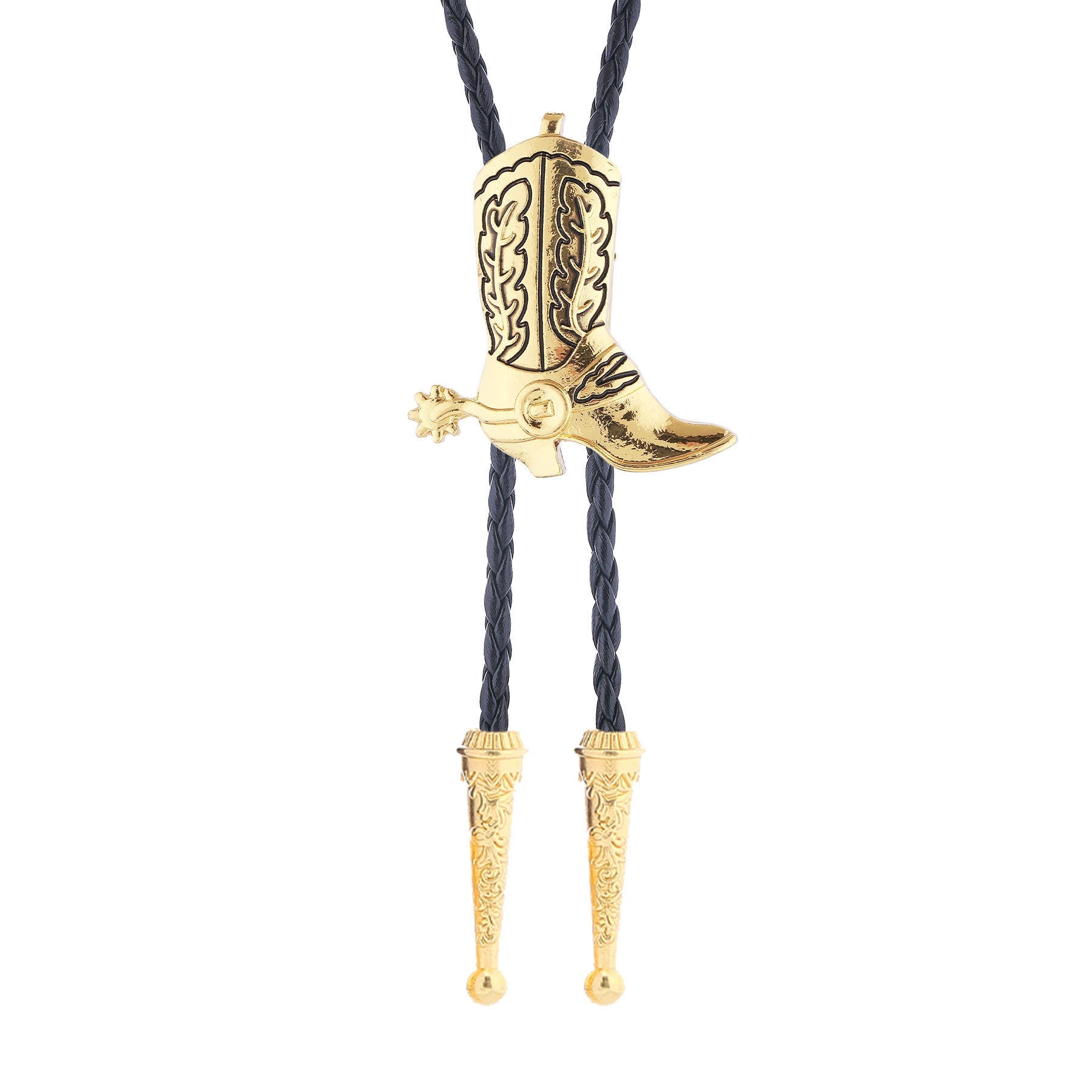 Western Vintage Cowboy Boot Bolo Tie