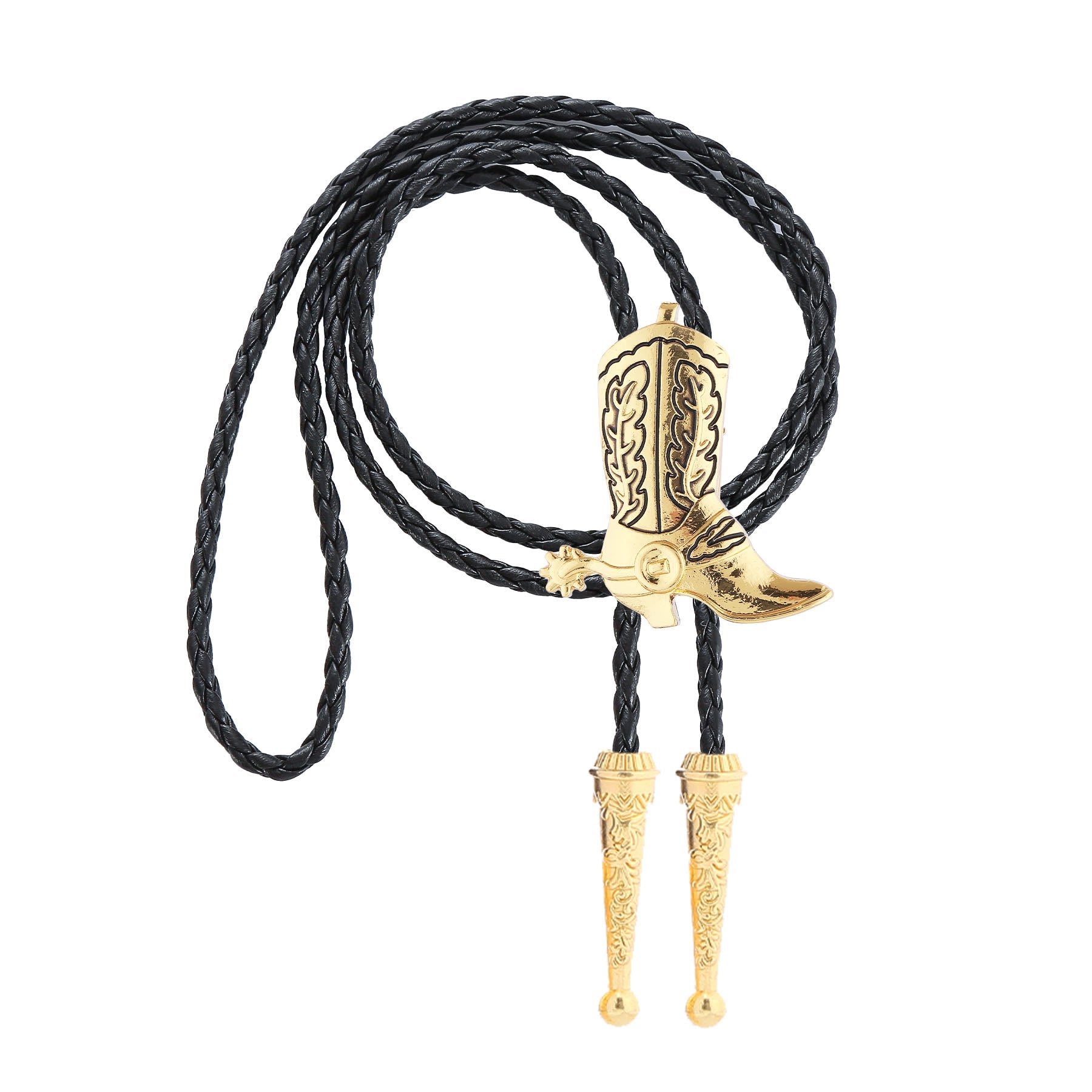 Western Vintage Cowboy Boot Bolo Tie