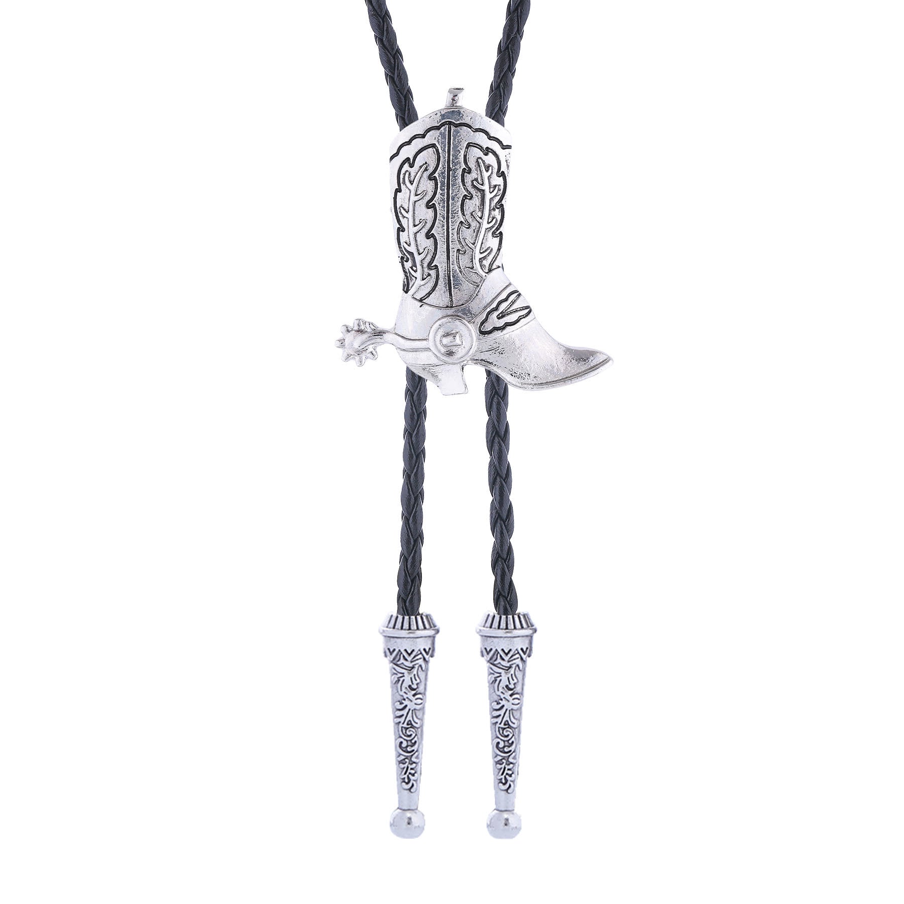 Western Vintage Cowboy Boot Bolo Tie