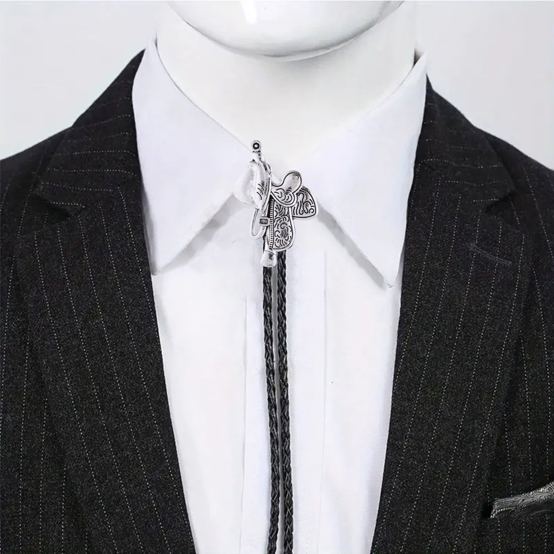 Vintage Horse Saddle Bolo Tie