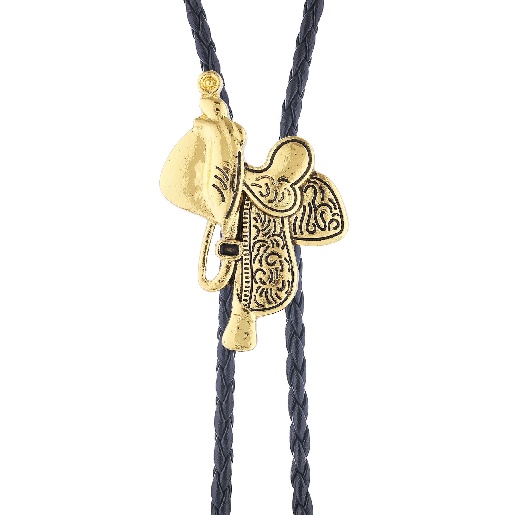 Vintage Horse Saddle Bolo Tie