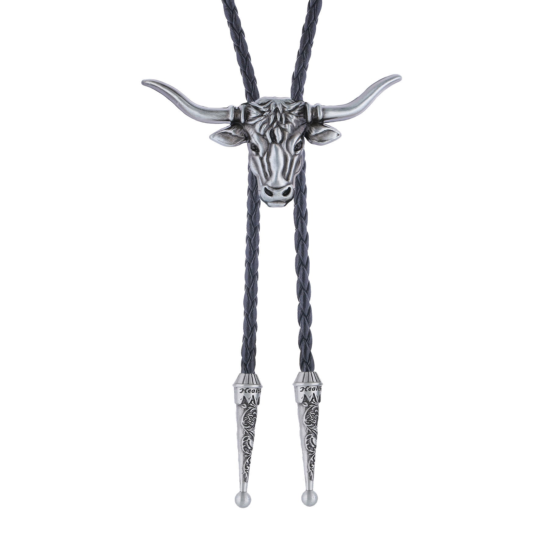 Strength & Health Western Longhorn Bull Spirit Bolo Tie