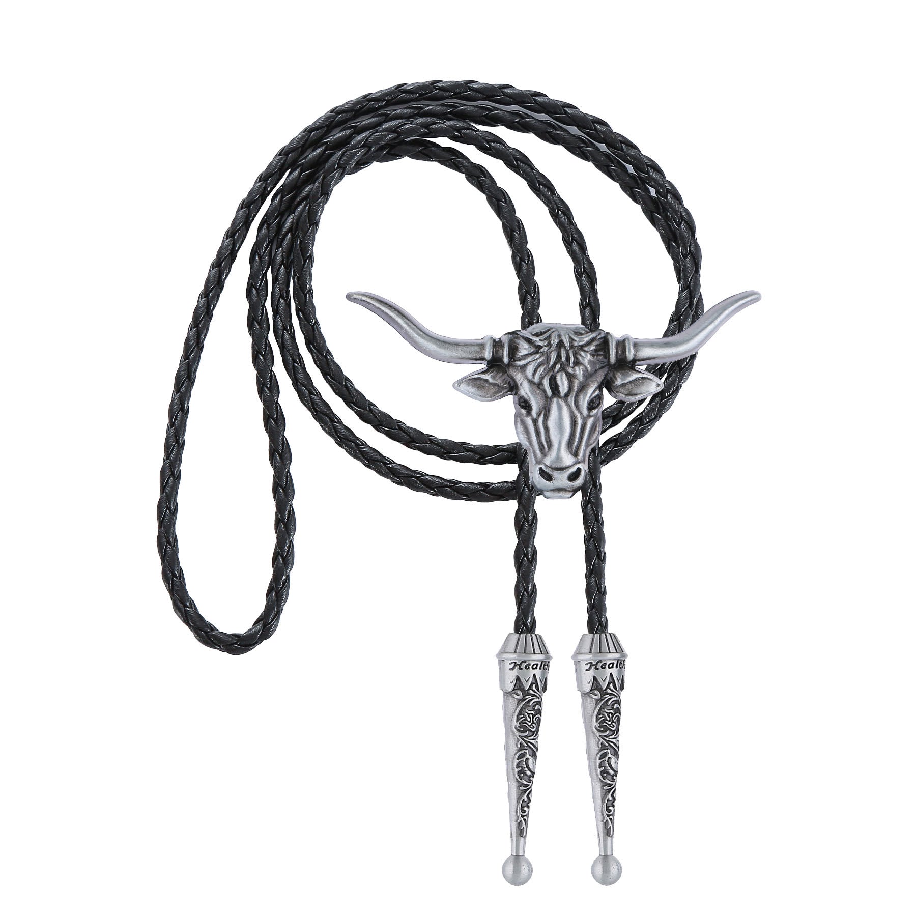 Strength & Health Western Longhorn Bull Spirit Bolo Tie