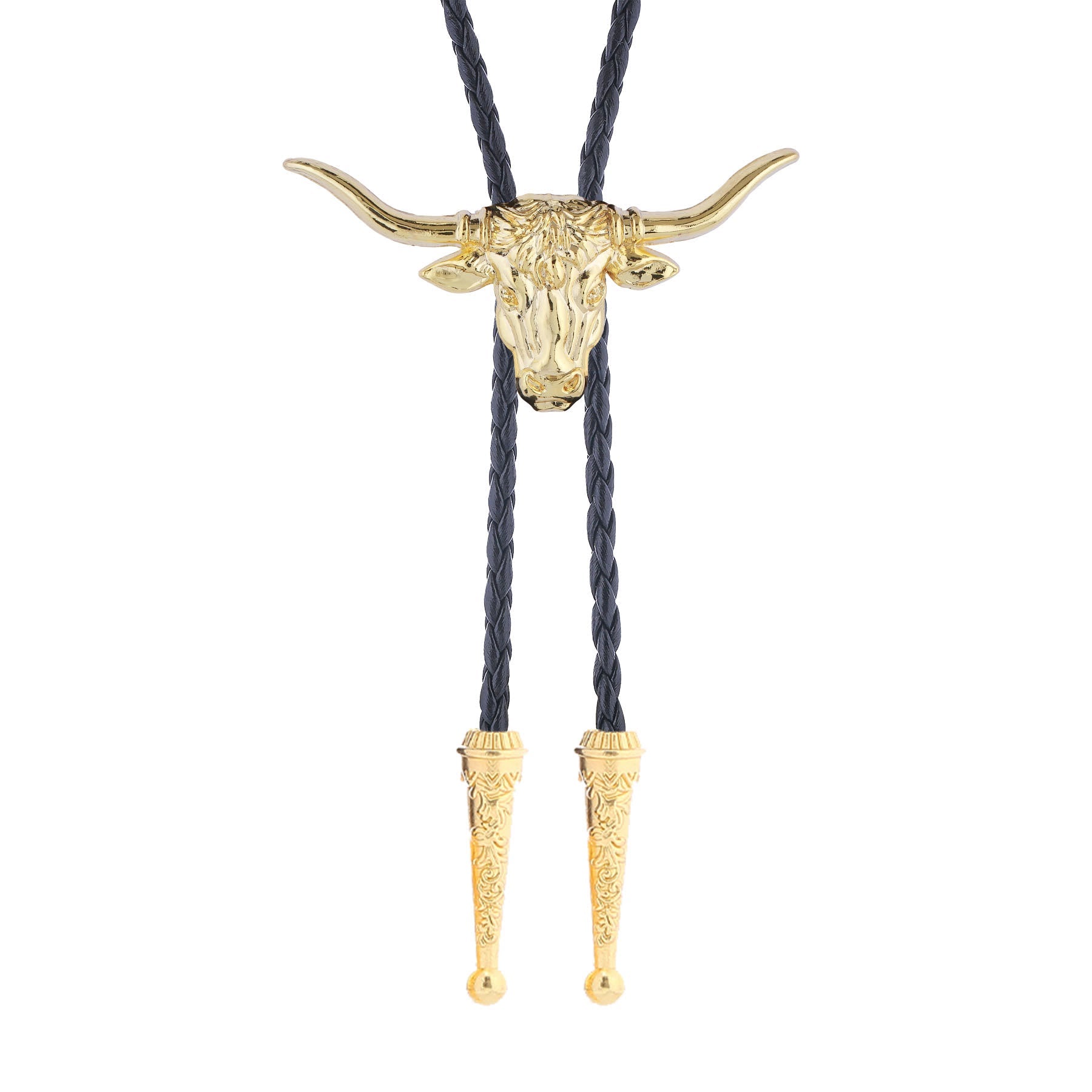 Strength & Health Western Longhorn Bull Spirit Bolo Tie