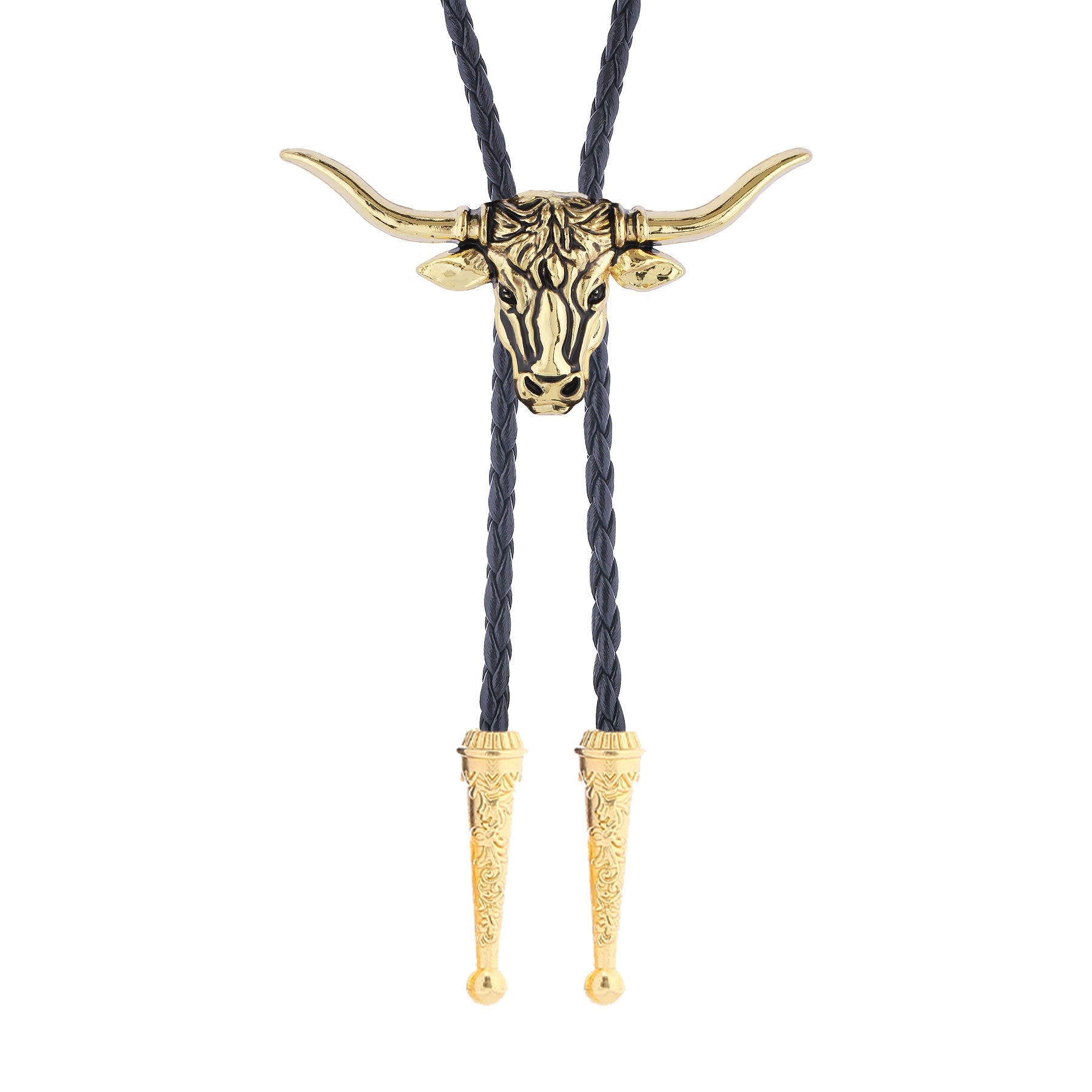 Strength & Health Western Longhorn Bull Spirit Bolo Tie