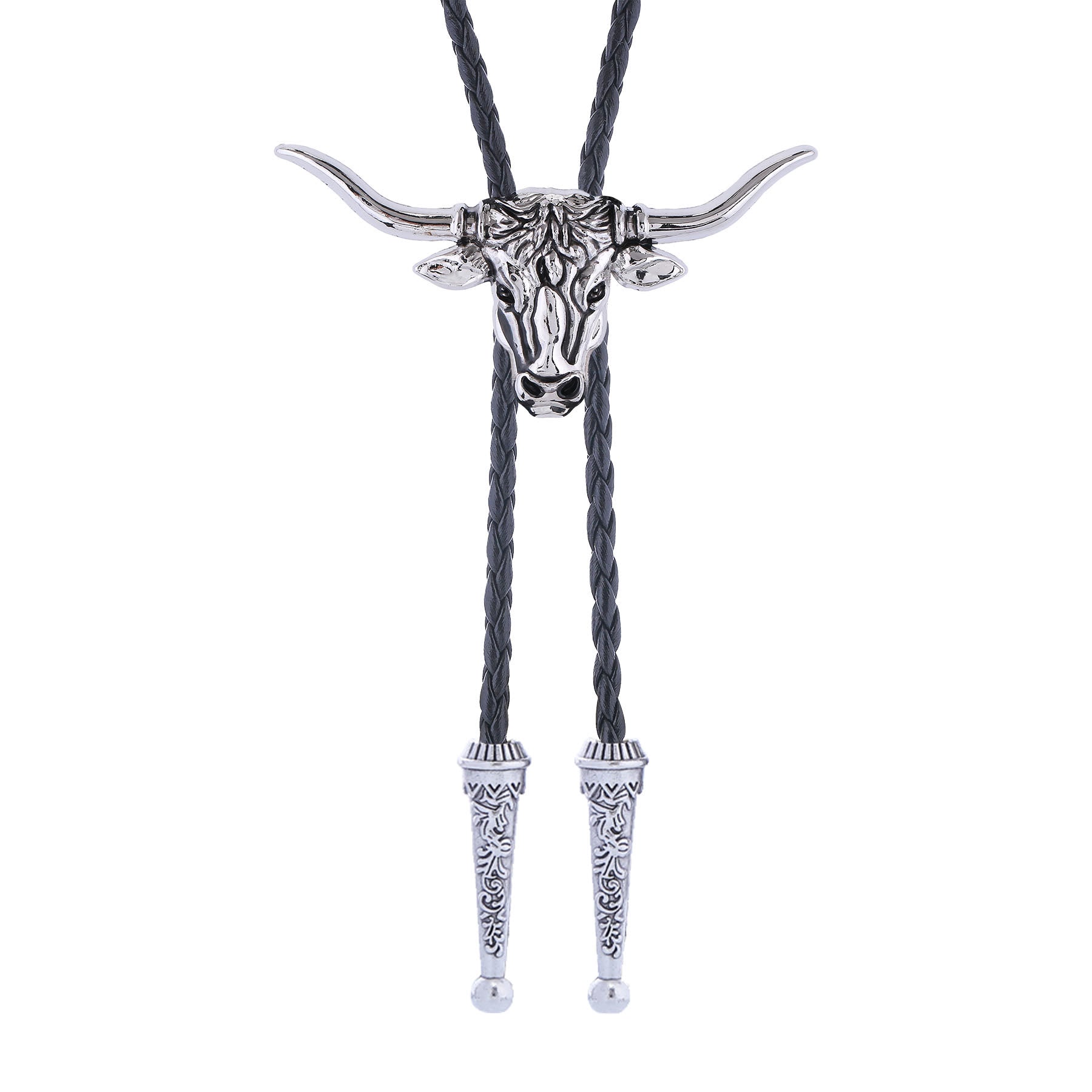 Strength & Health Western Longhorn Bull Spirit Bolo Tie