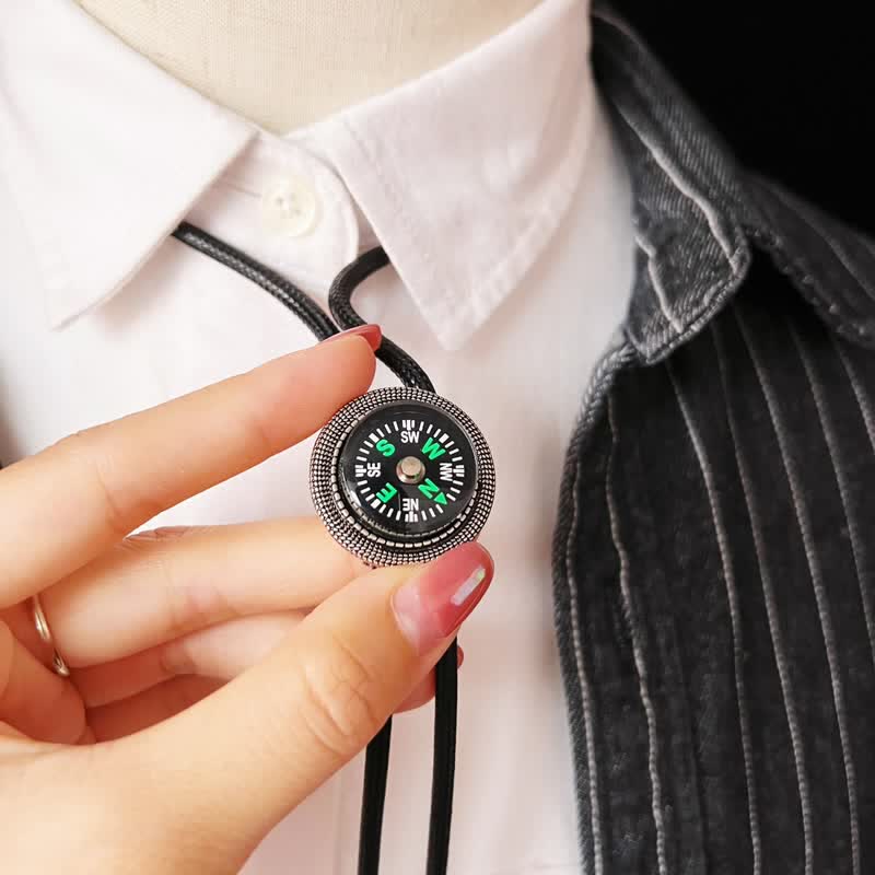 Fashion Compass Style Casual Accessory Bolo Tie