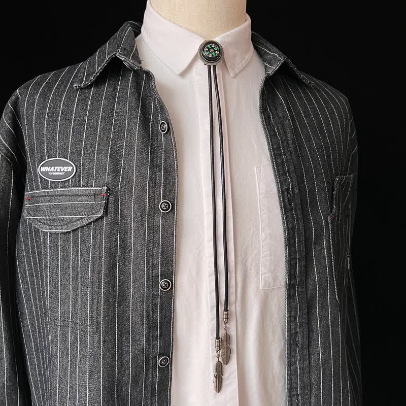 Fashion Compass Style Casual Accessory Bolo Tie