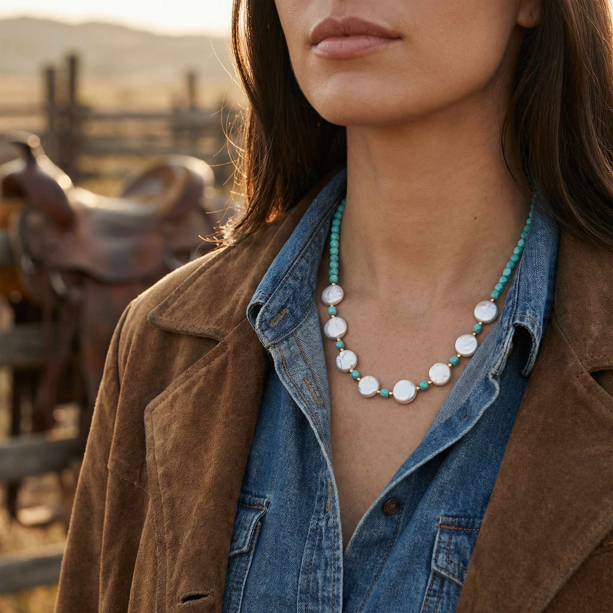 Lagoon Pearlescent Necklace