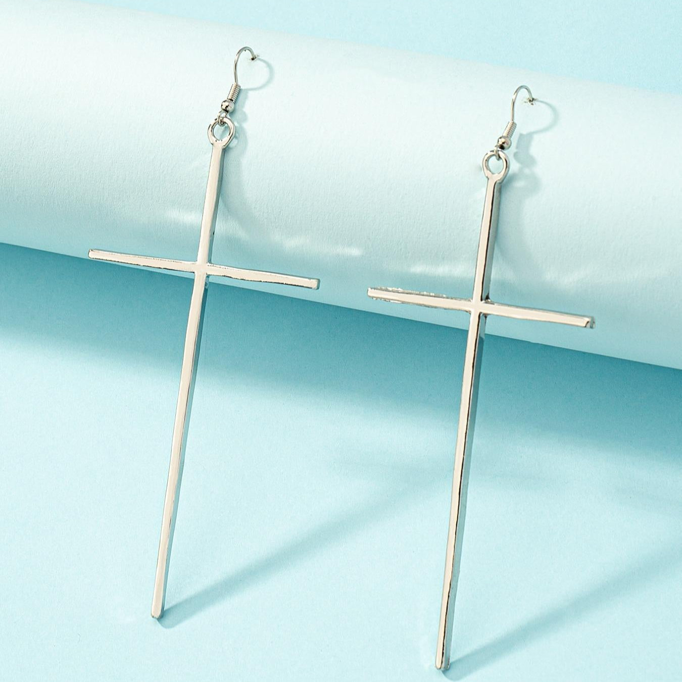 Luxury Cross Pendant Earrings