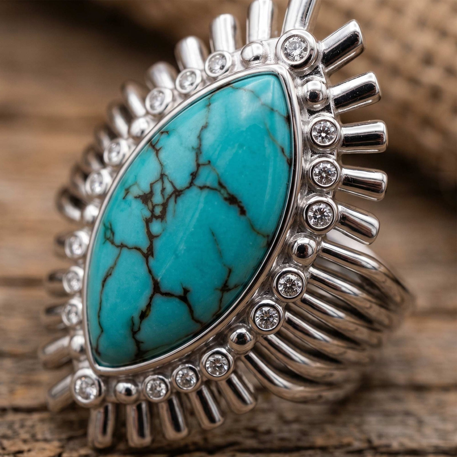 Meridian Spark Ring - Turquoise