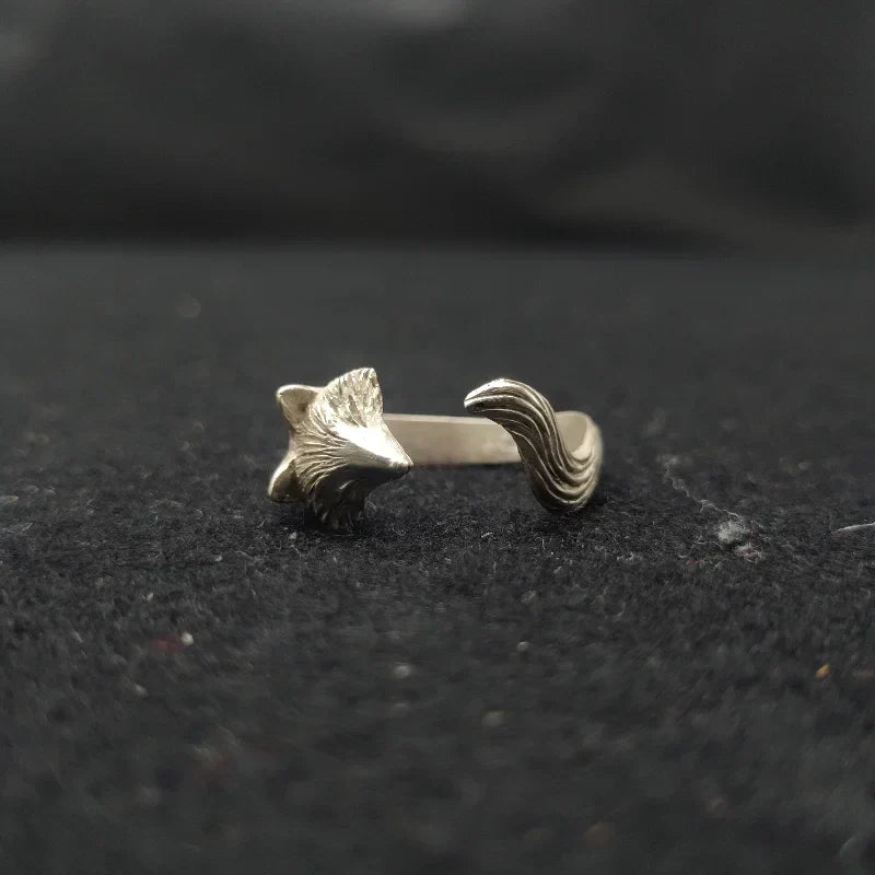 Silver Fox Ring for Women