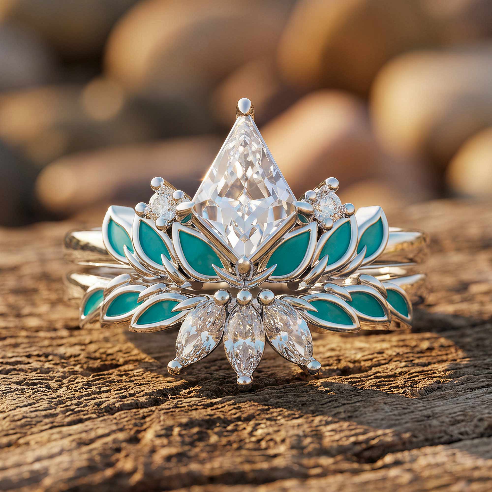 Anthea Harmony Ring - Moissanite