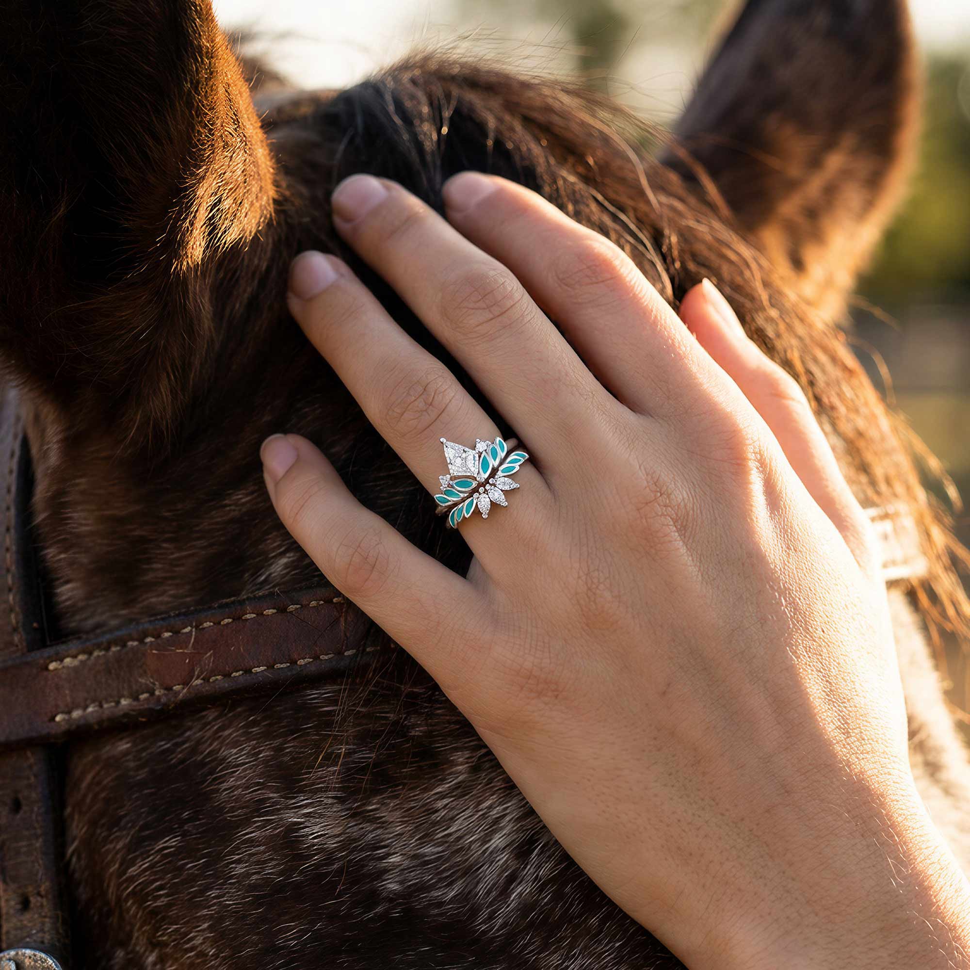 Anthea Harmony Ring - Moissanite