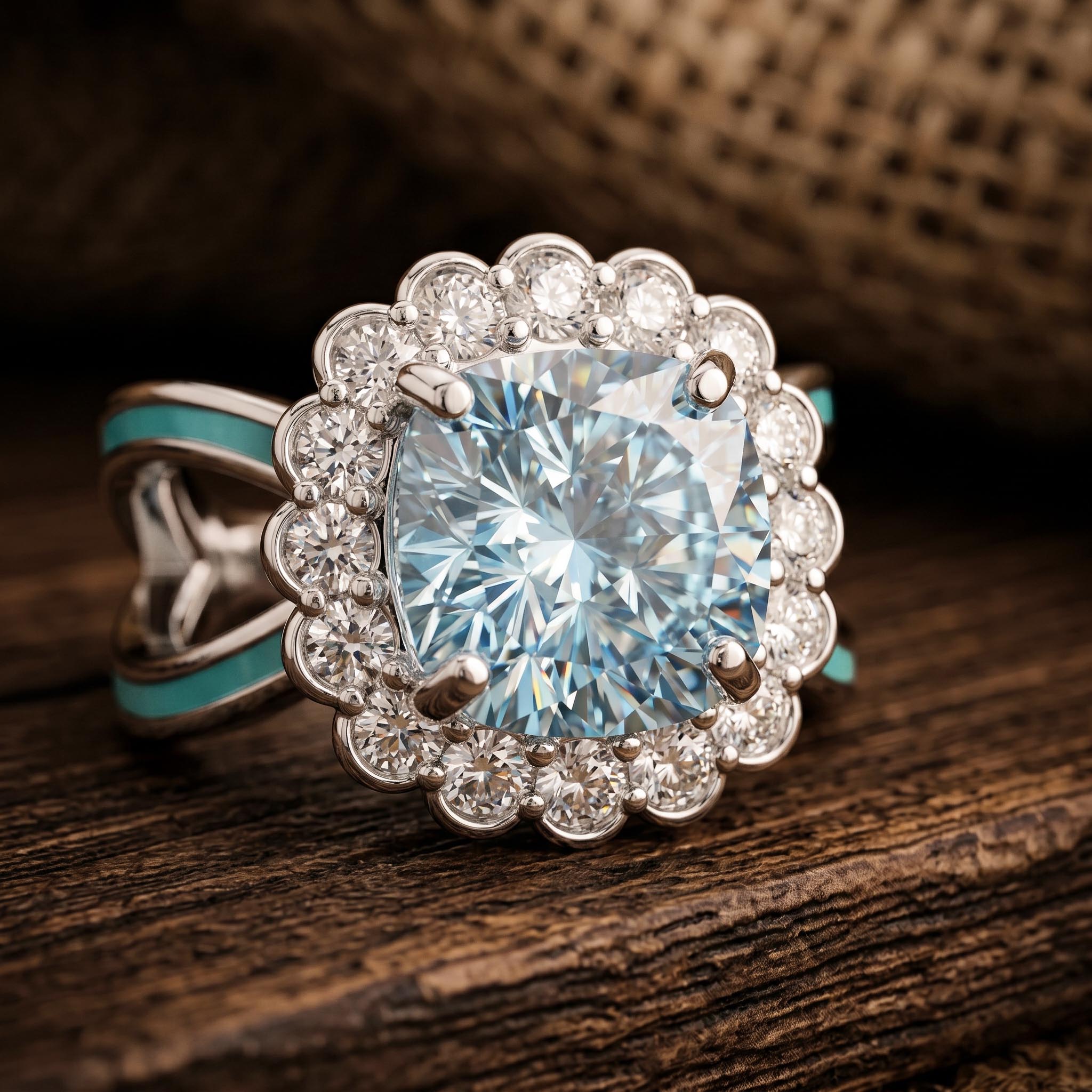 Aureli Bloom Ring - Aquamarine