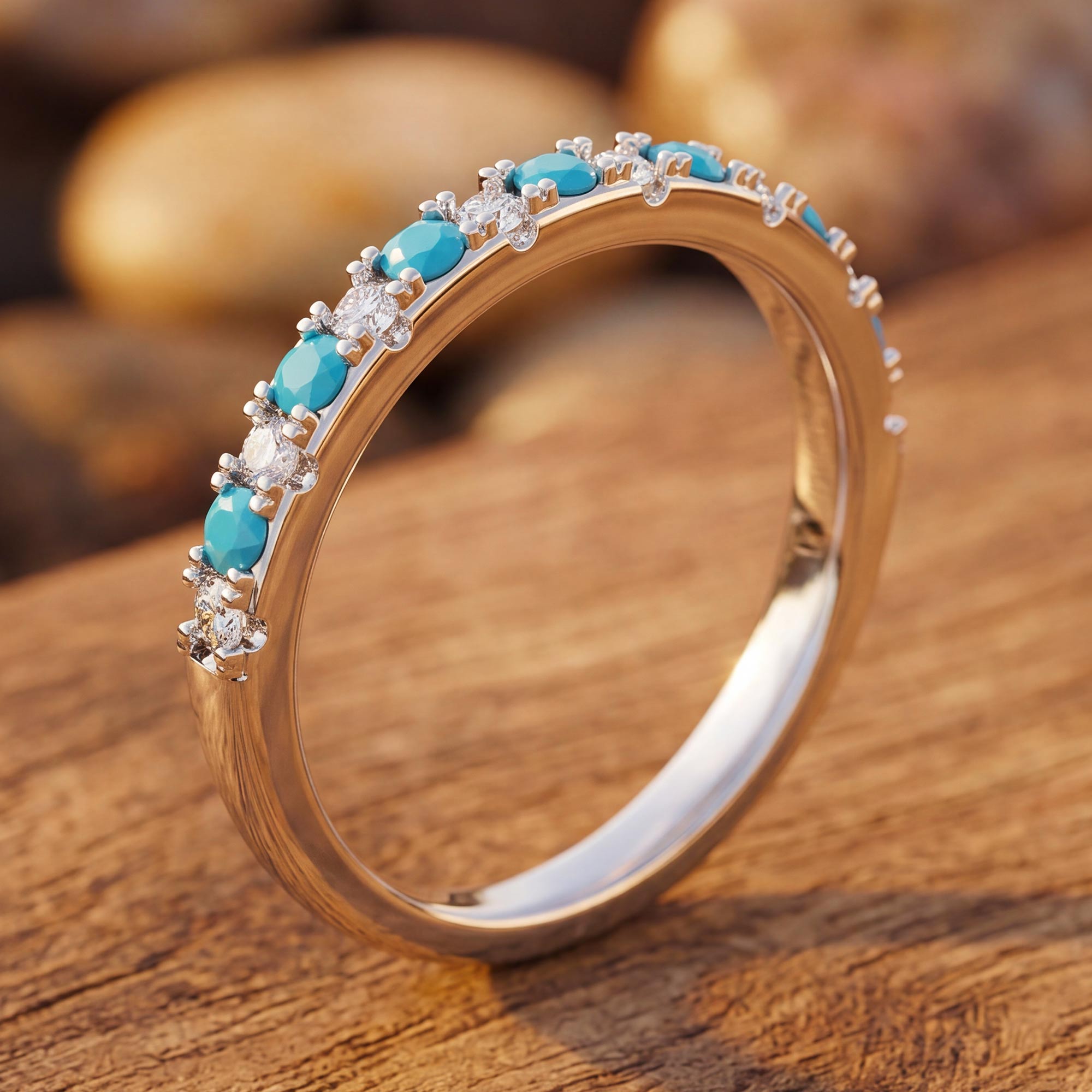 Azure Gleam Ring - Turquoise