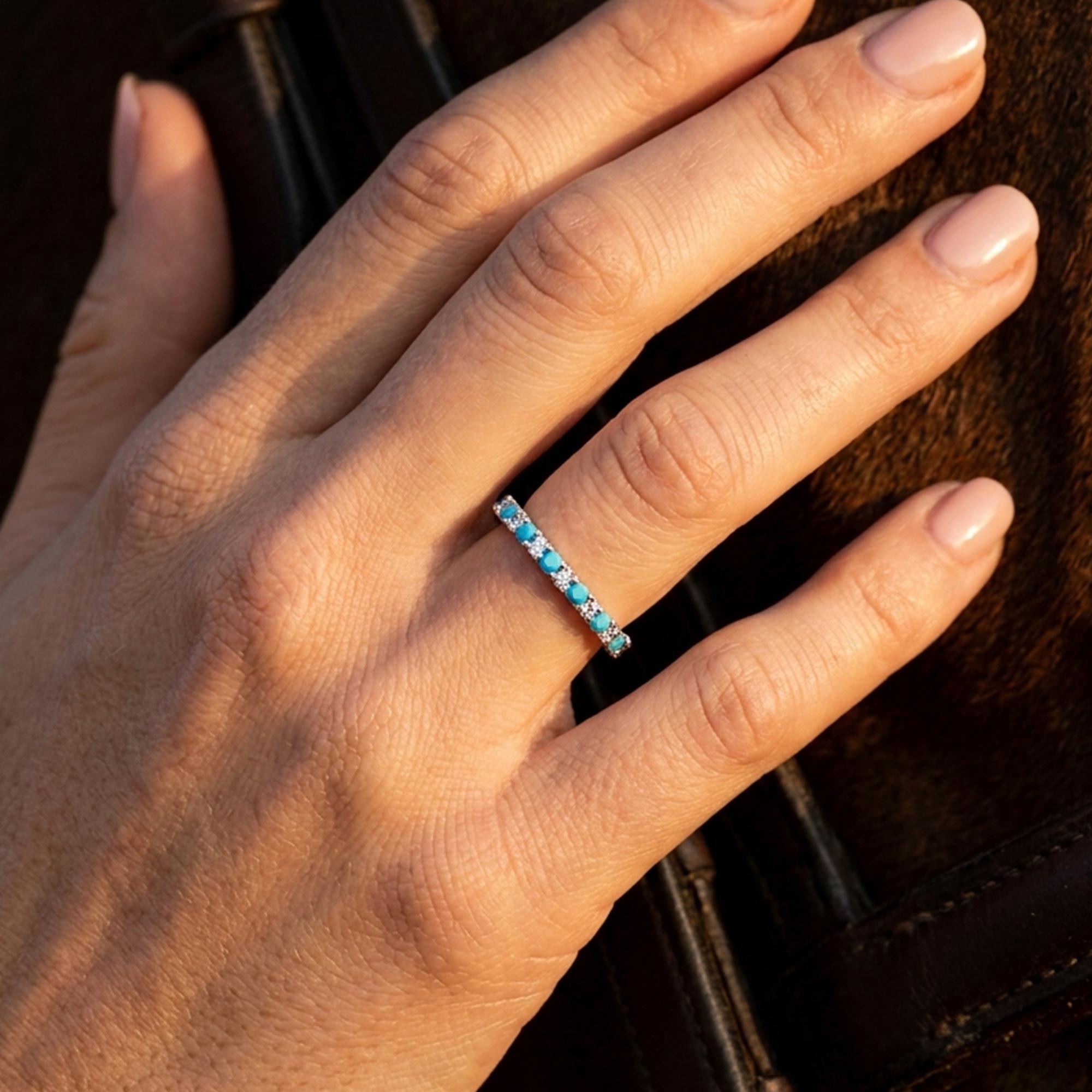 Azure Gleam Ring - Turquoise