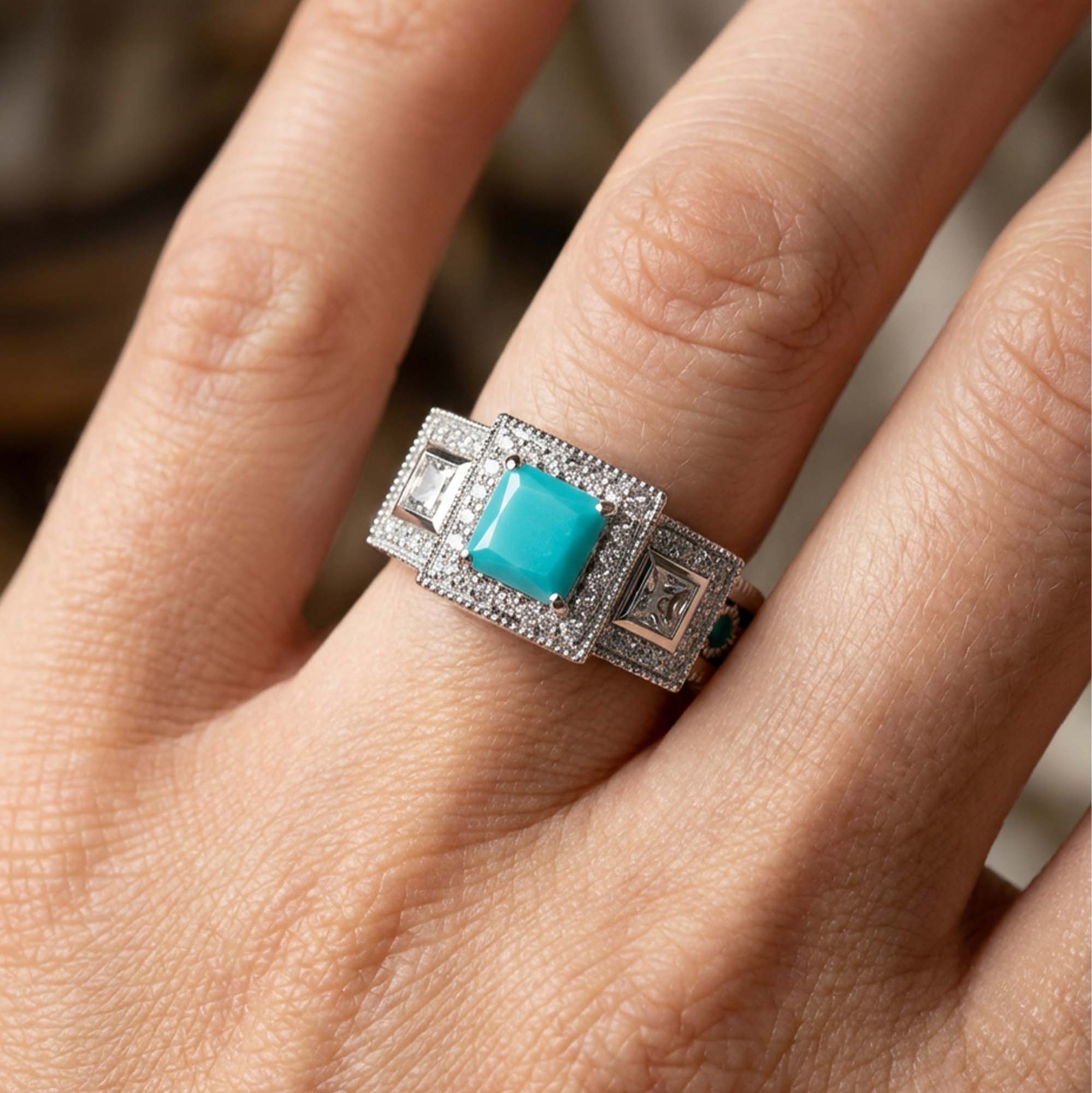 Azure Lighthouse Ring - Turquoise