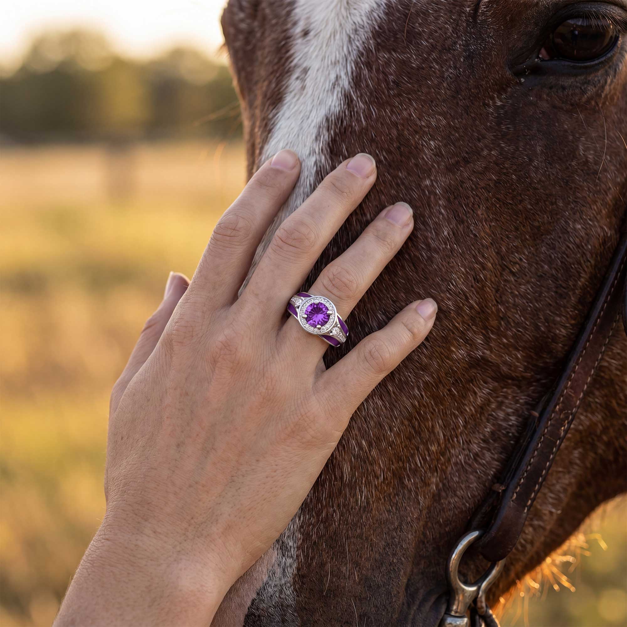 Brave Belt Ring - Amethyst