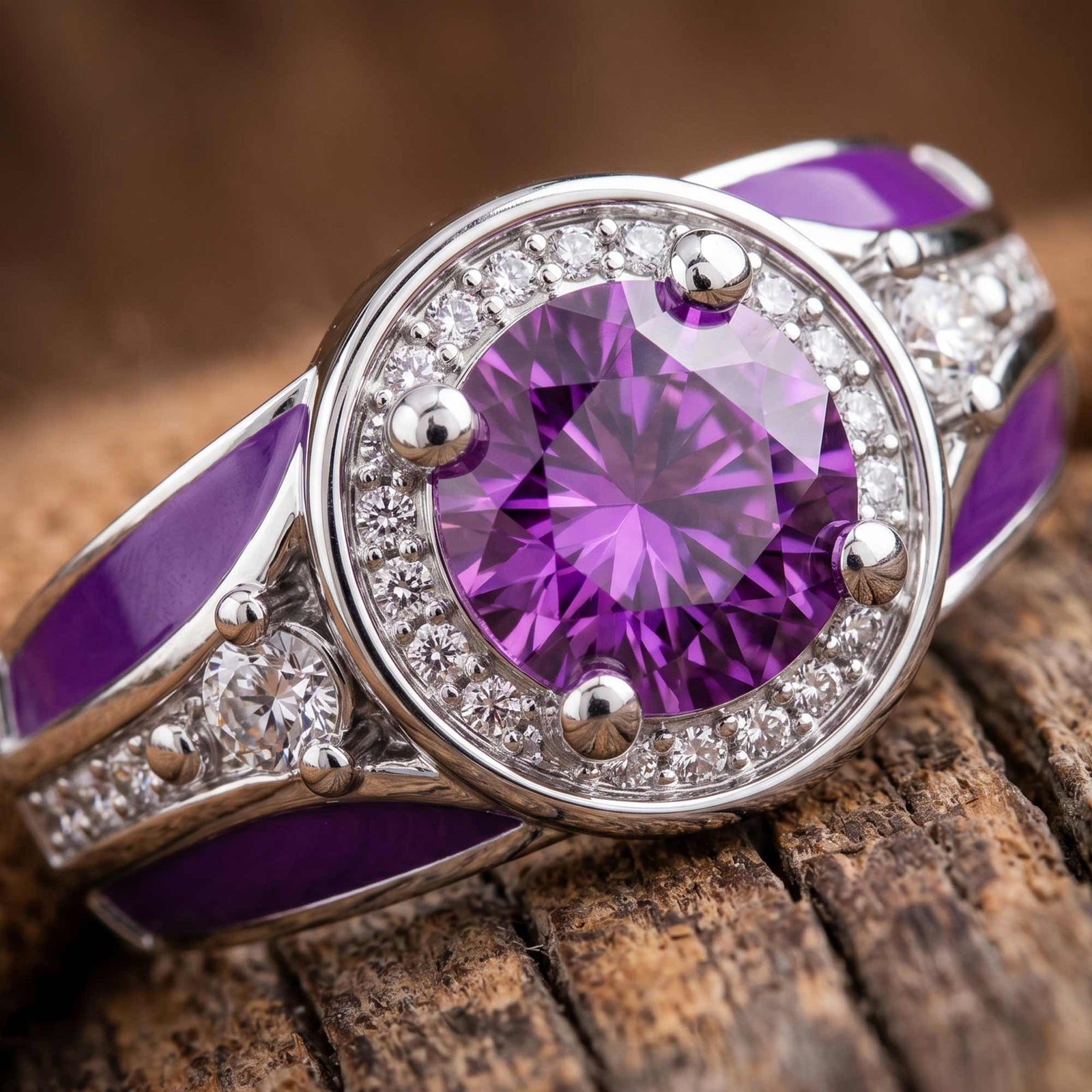 Brave Belt Ring - Amethyst