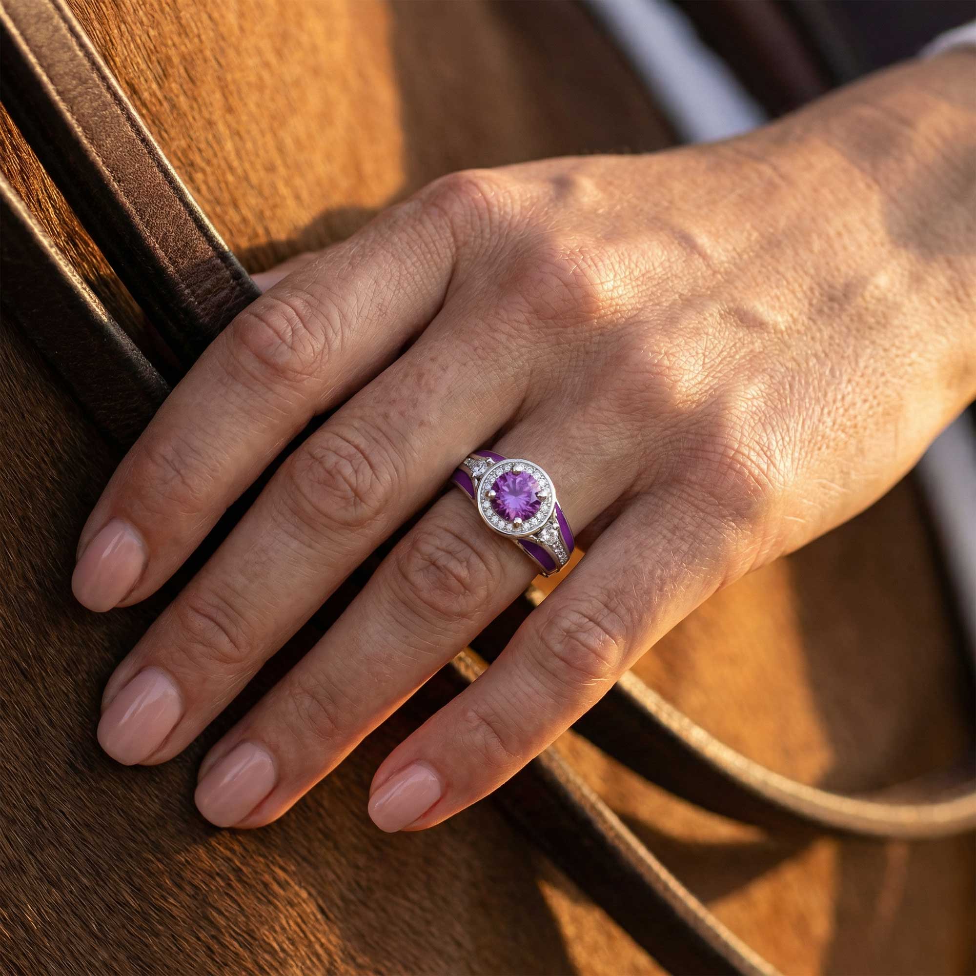 Brave Belt Ring - Amethyst