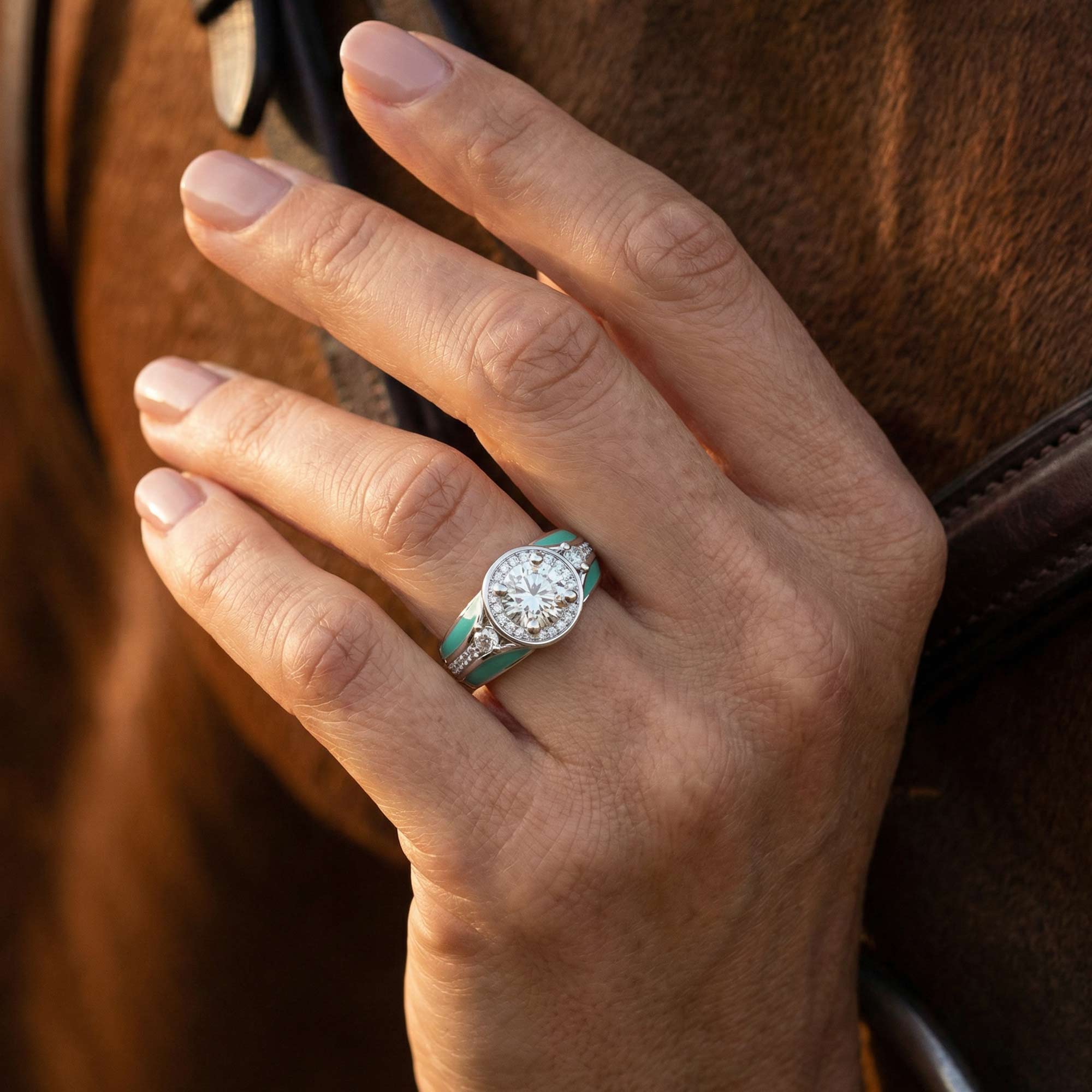 Brave Belt Ring - Moissanite