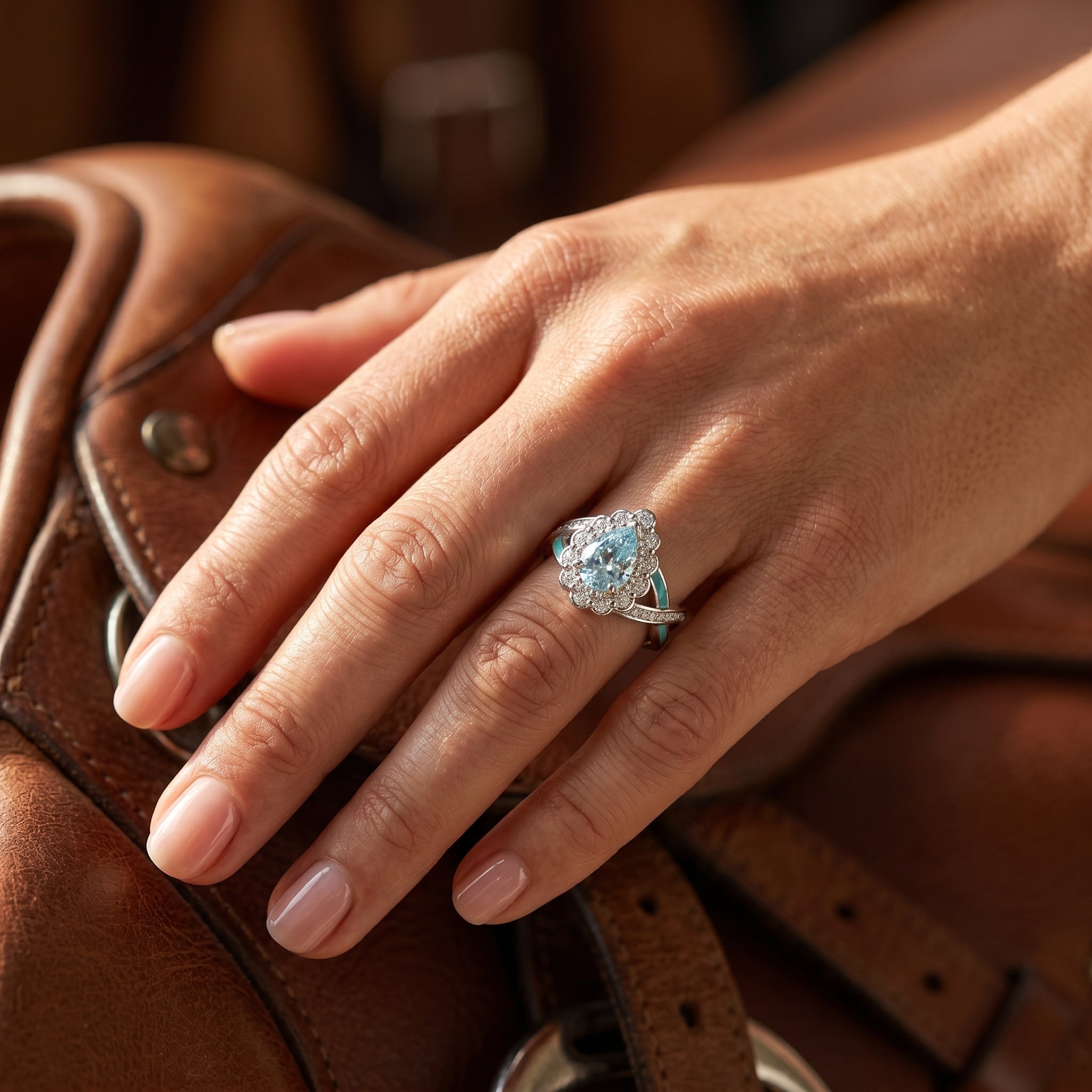 Calyra Dew Ring - Aquamarine