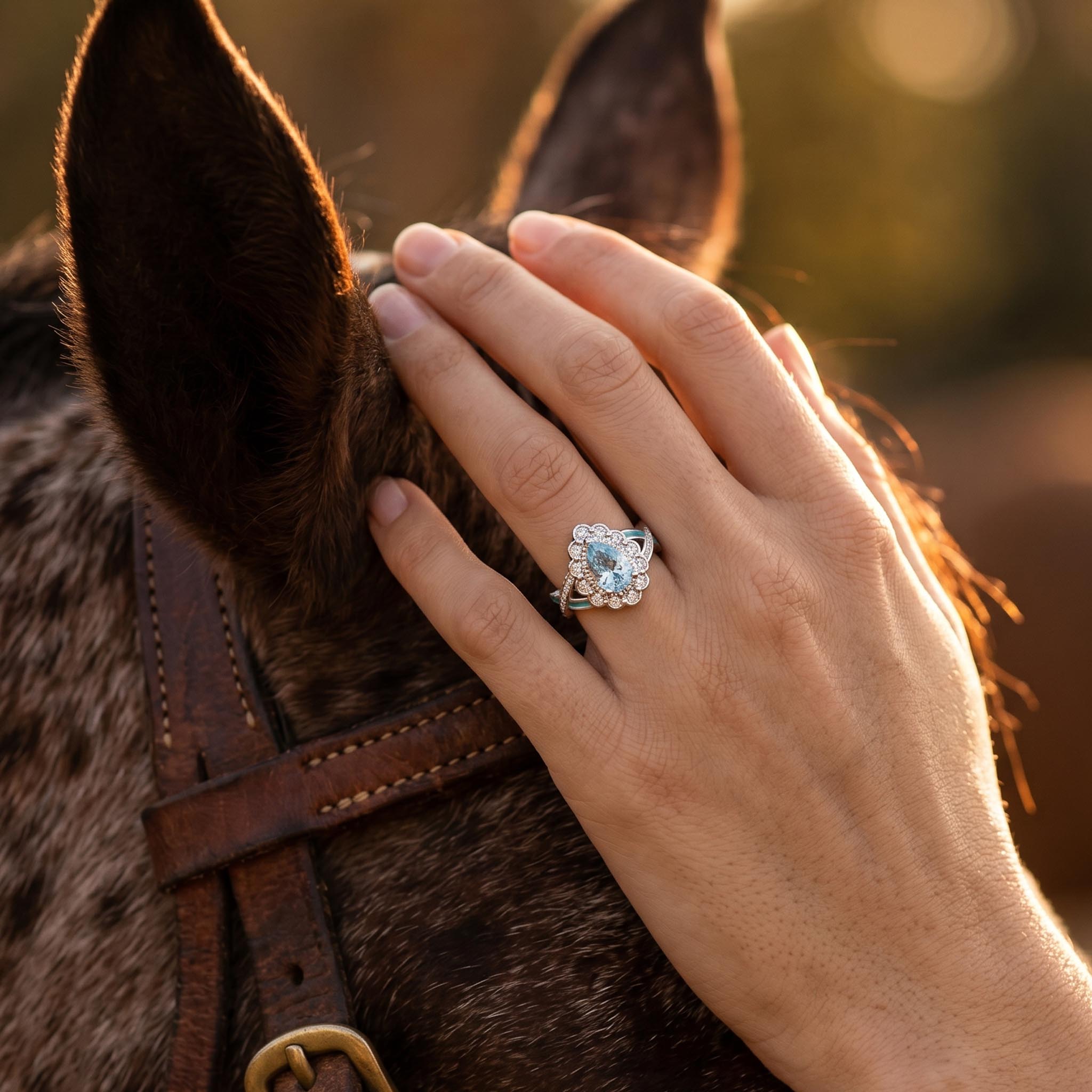 Calyra Dew Ring - Aquamarine