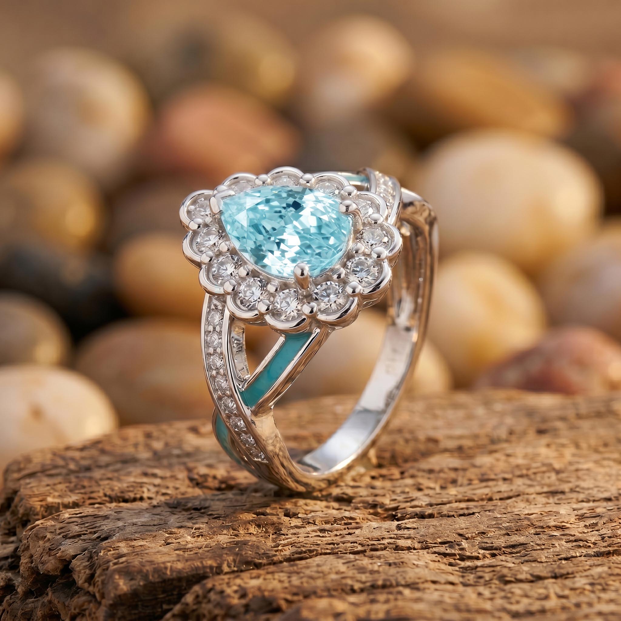 Calyra Dew Ring - Aquamarine
