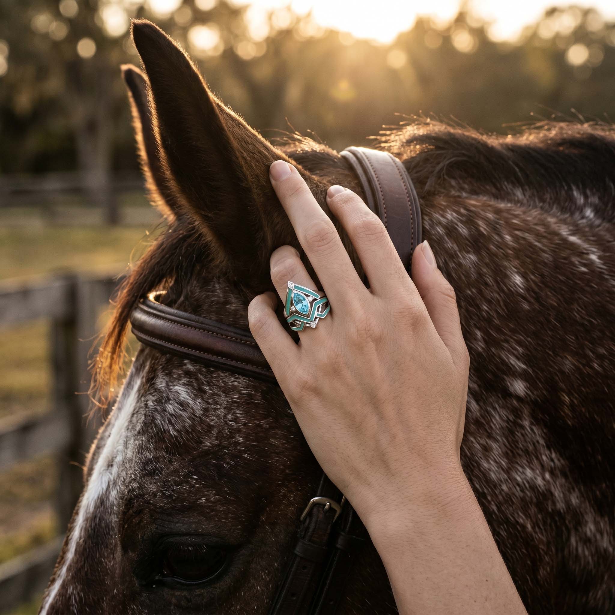 Canyon Peak Ring - Aquamarine