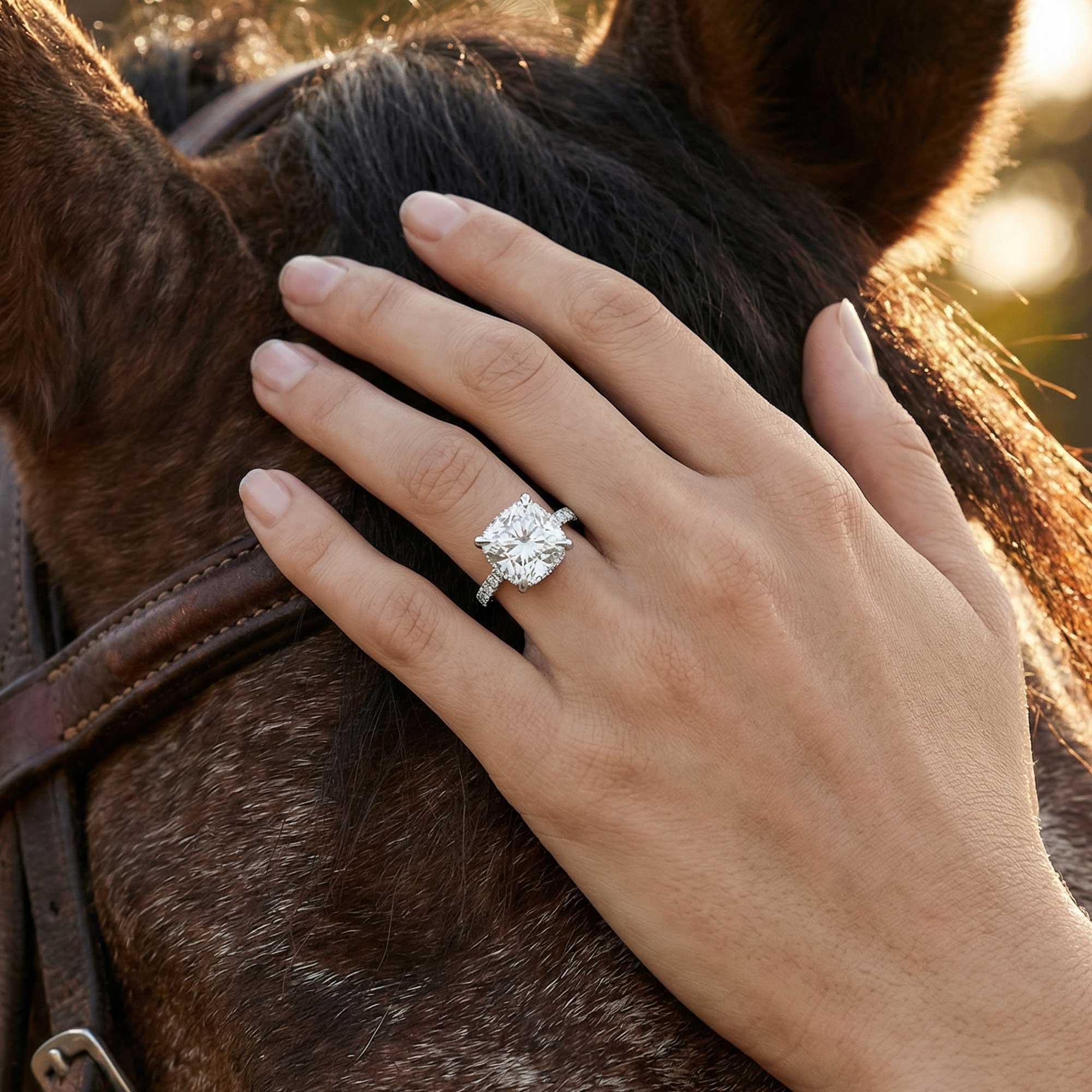 Celestial Vow Ring - Moissanite