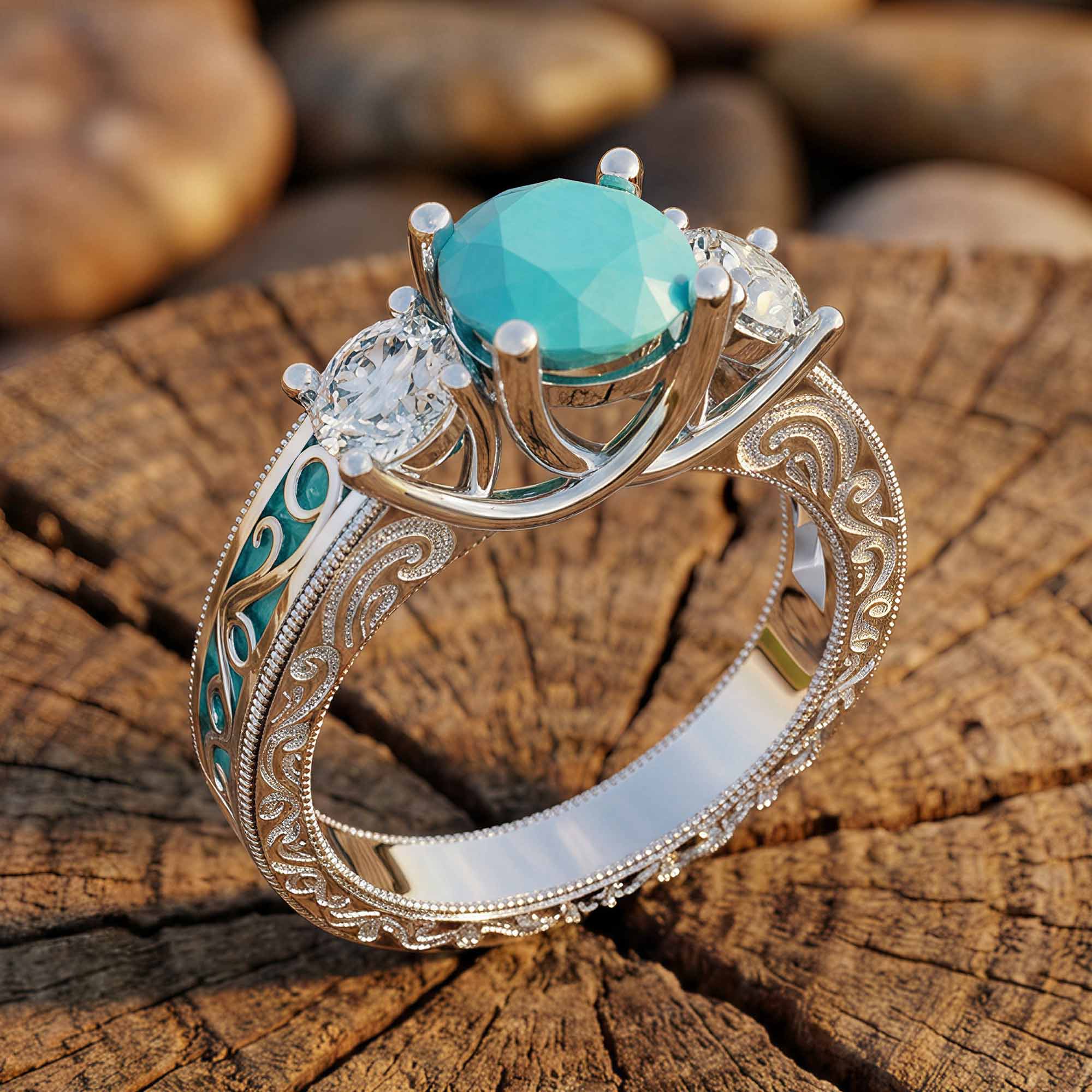 Century Romance Ring - Turquoise