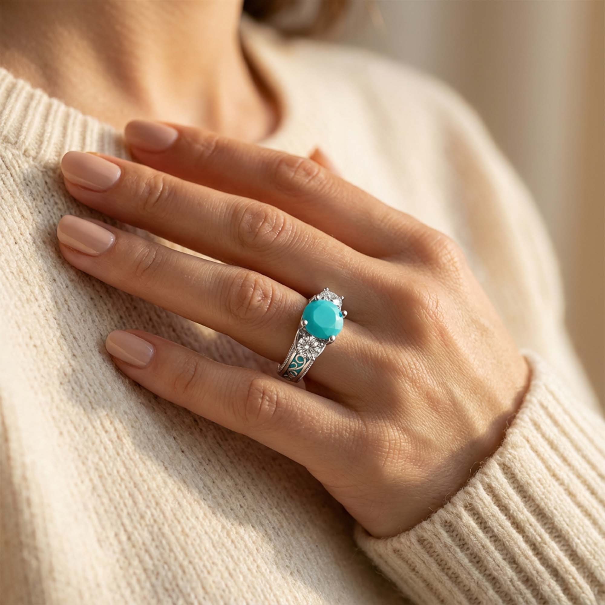 Century Romance Ring - Turquoise
