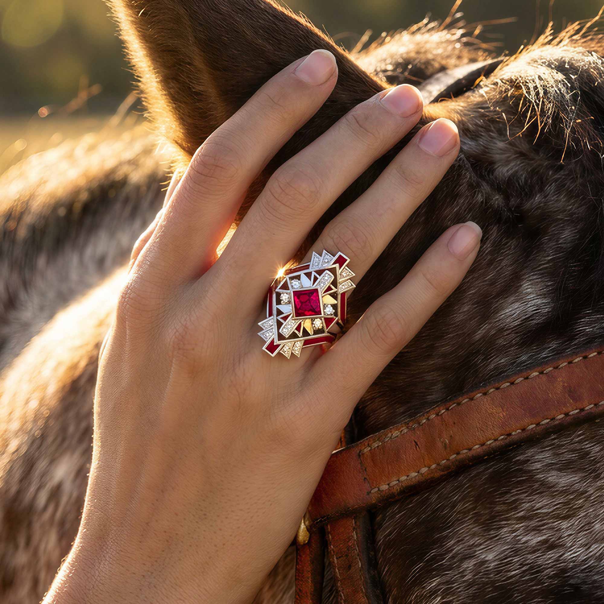 Chief's Crown Ring - Ruby