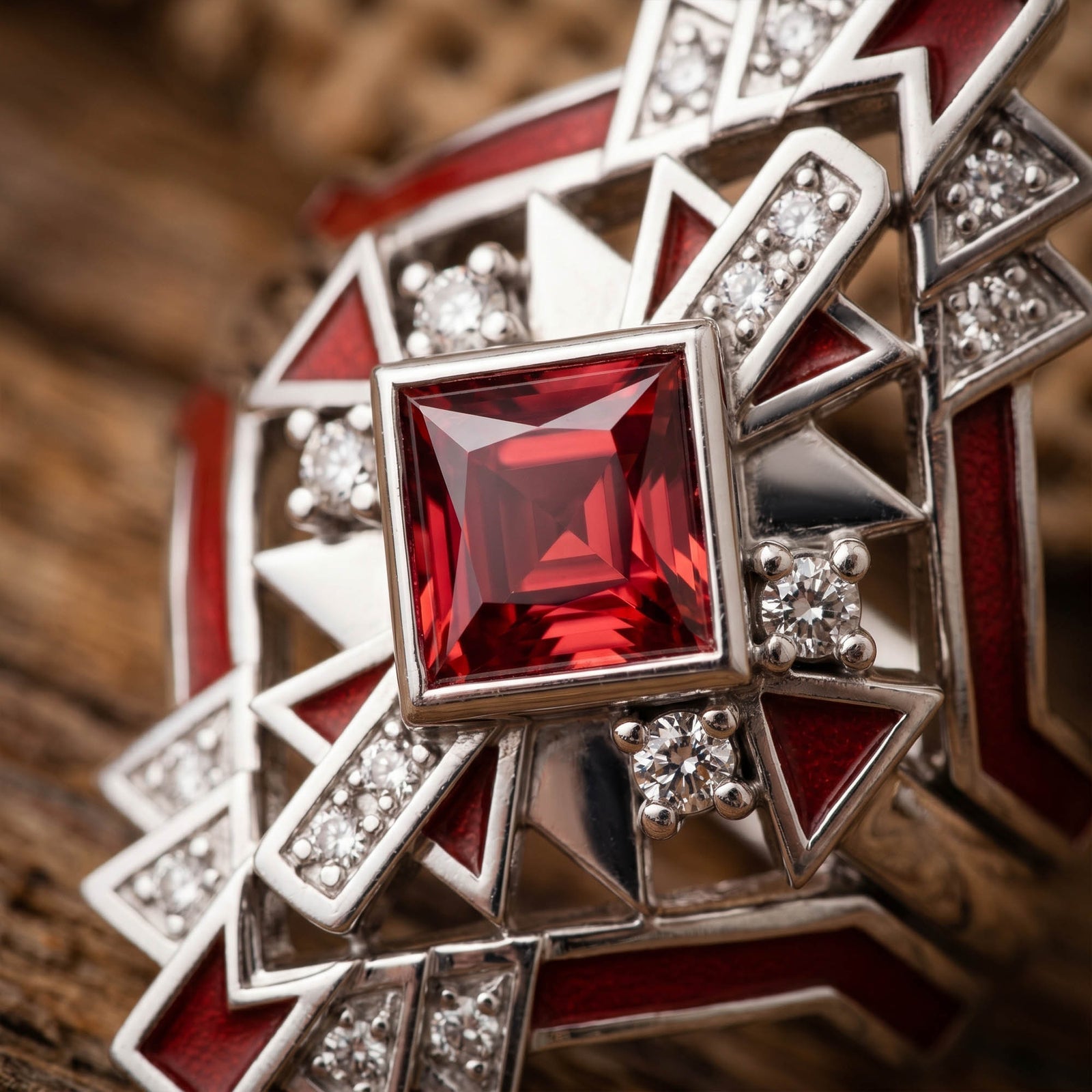 Chief's Crown Ring - Ruby