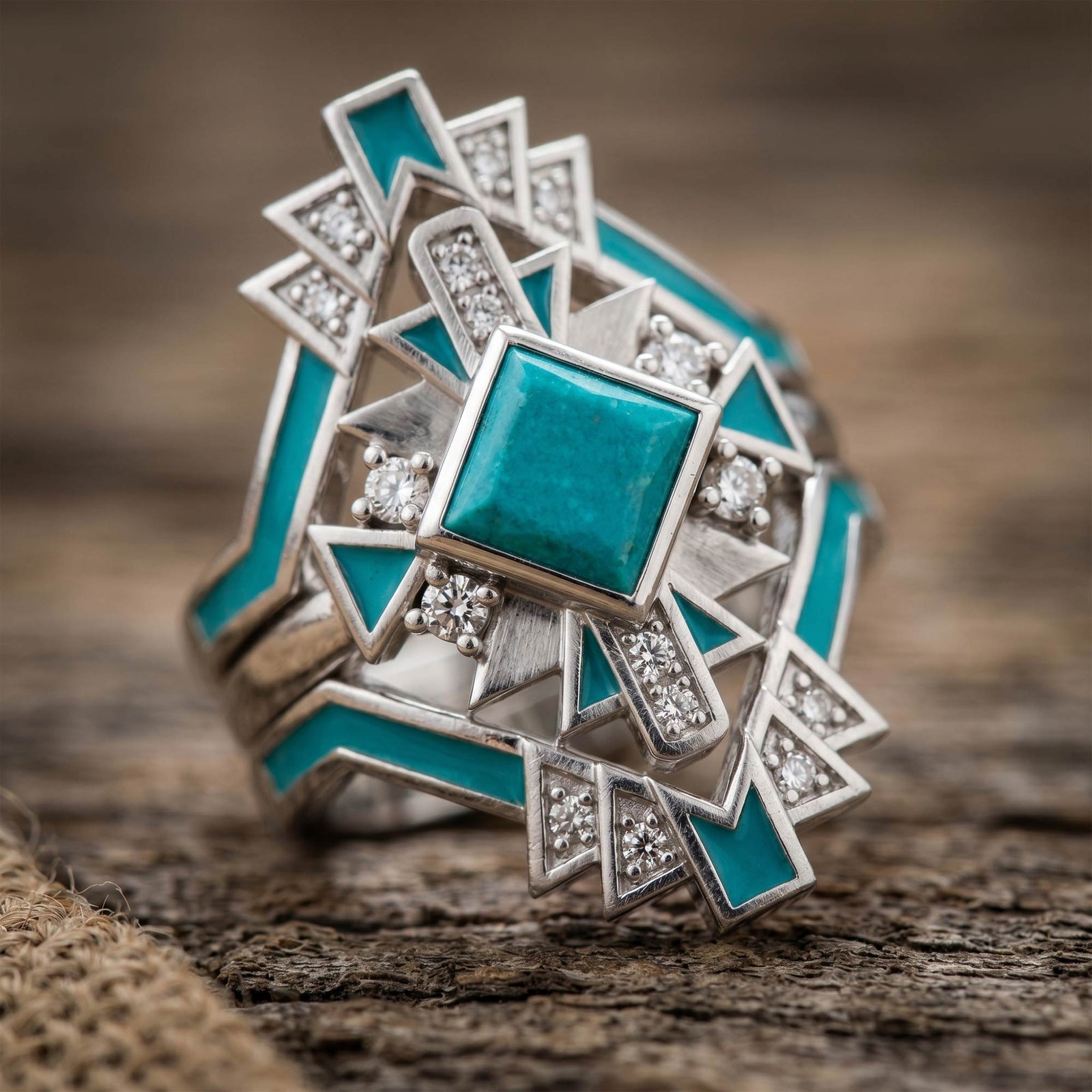 Chief's Crown Ring - Turquoise