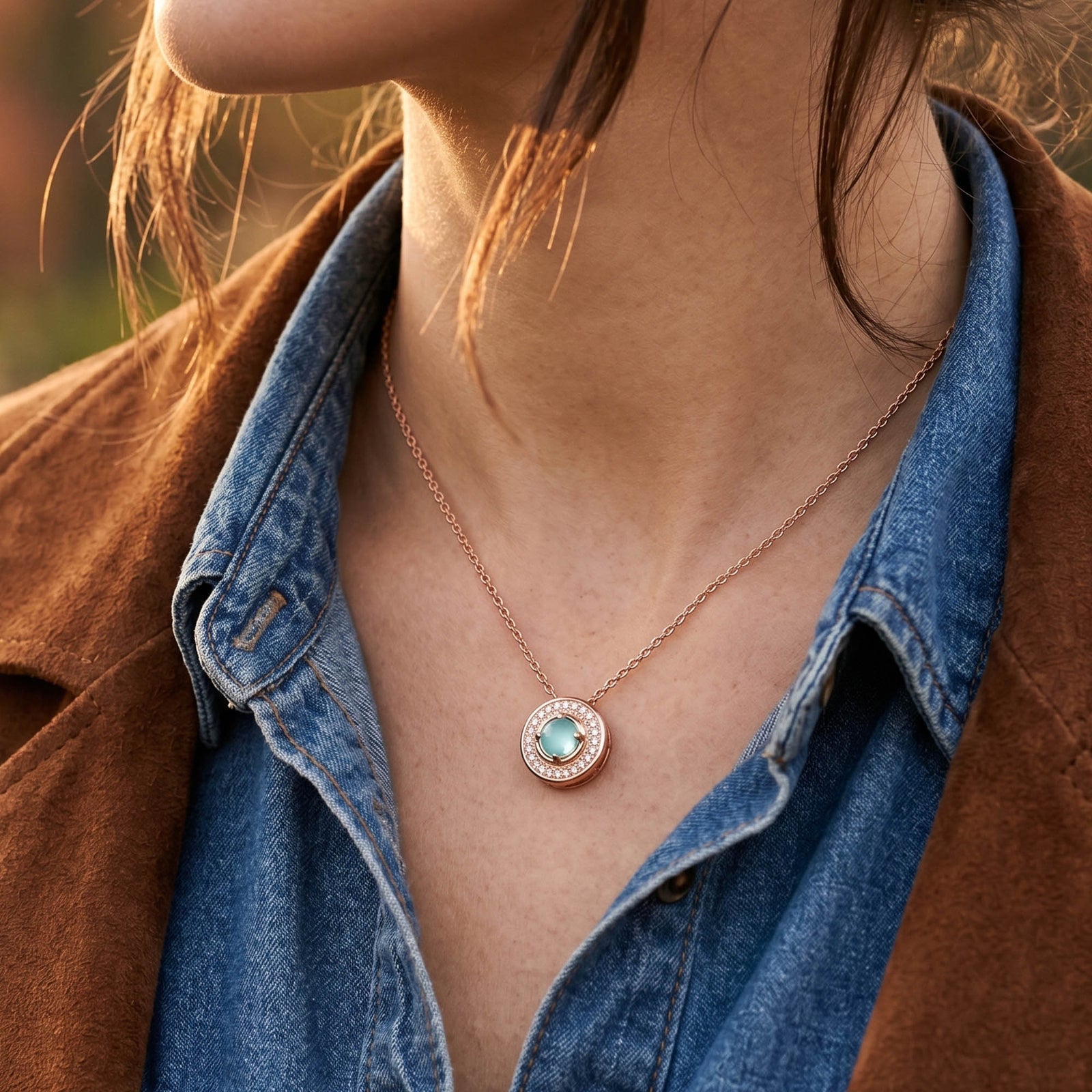 Competitive Spirit Necklace - Aquamarine