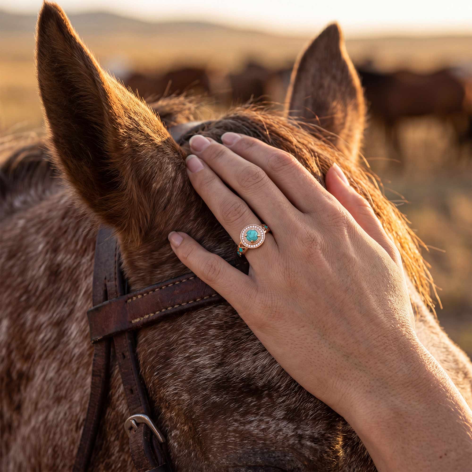 Competitive Spirit Ring - Turquoise