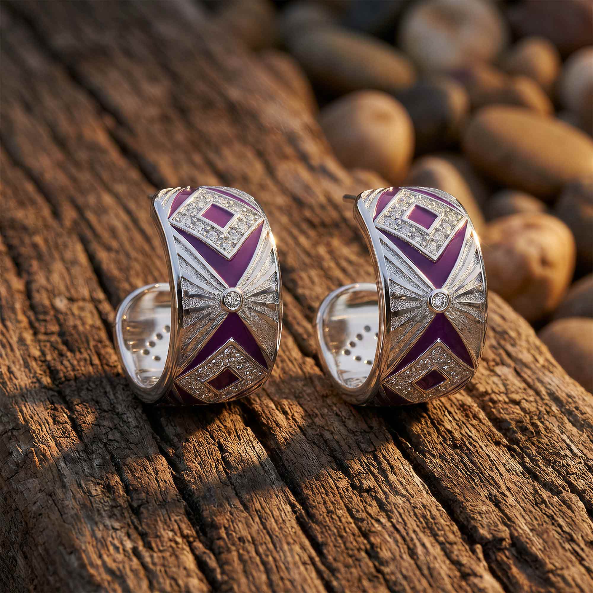 Cowgirl Legend Earrings - Purple