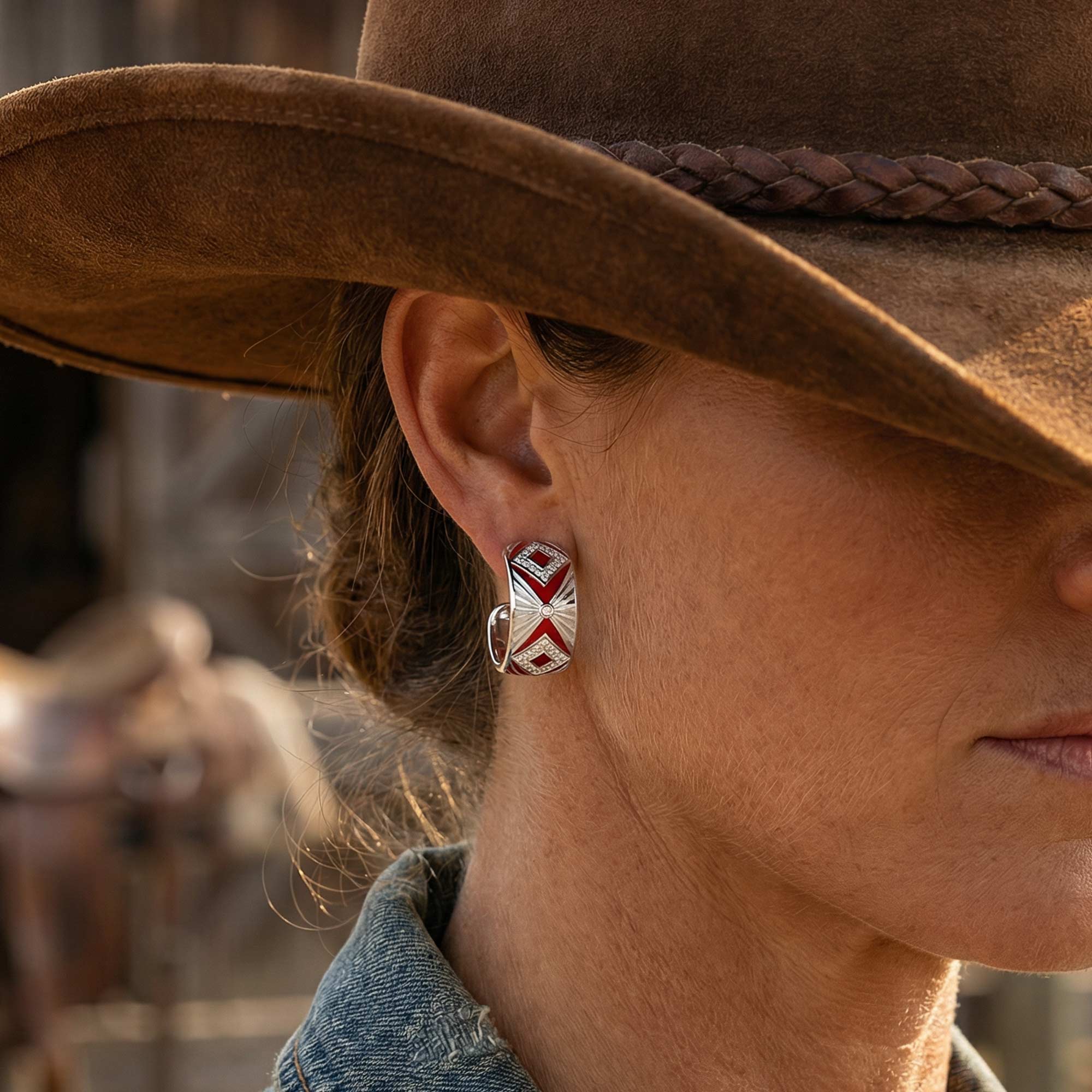 Cowgirl Legend Earrings - Red